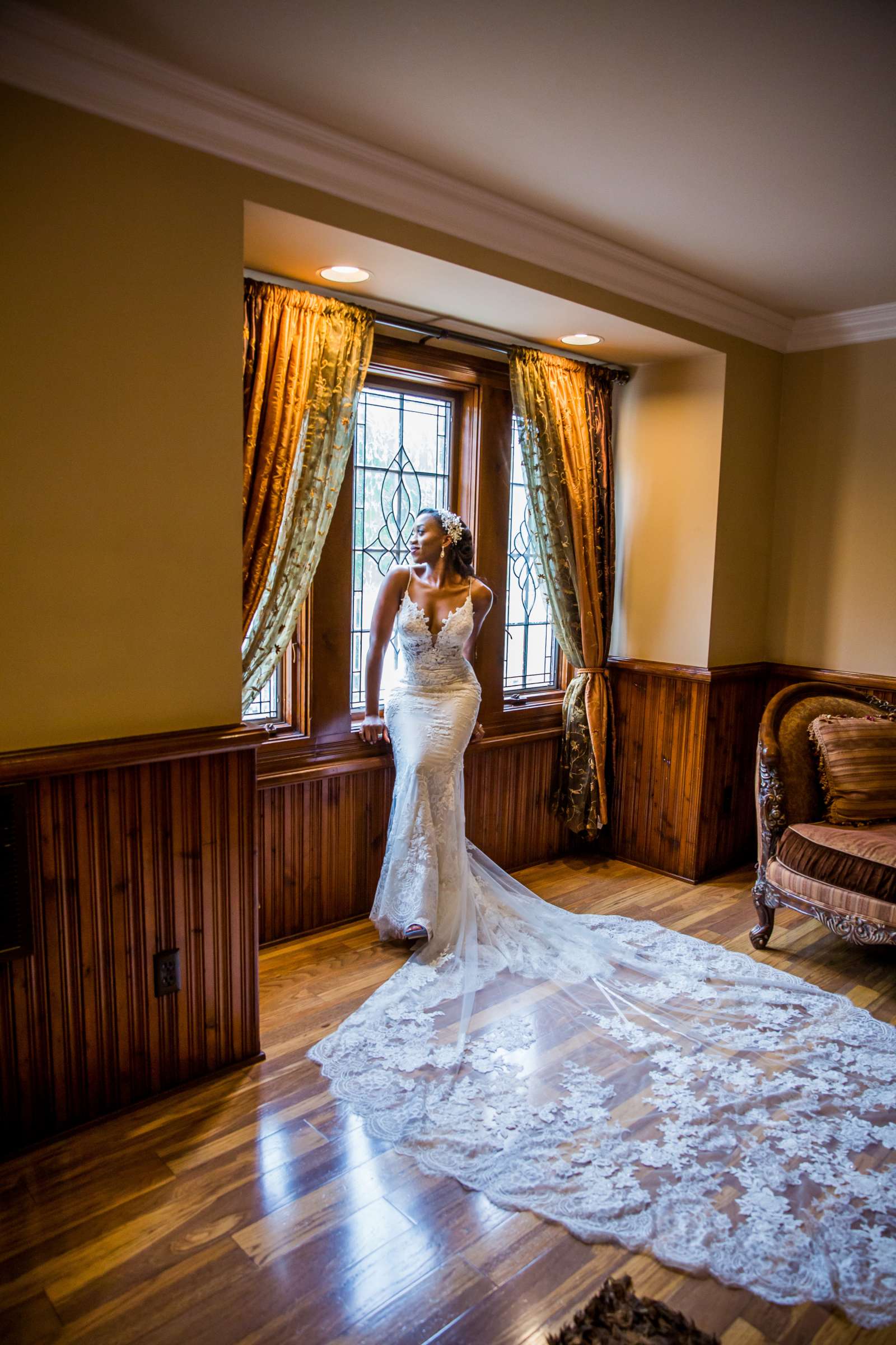 Bride at Grand Tradition Estate Wedding coordinated by Back Patio Event Design, Charnel and Munyoki Wedding Photo #16 by True Photography