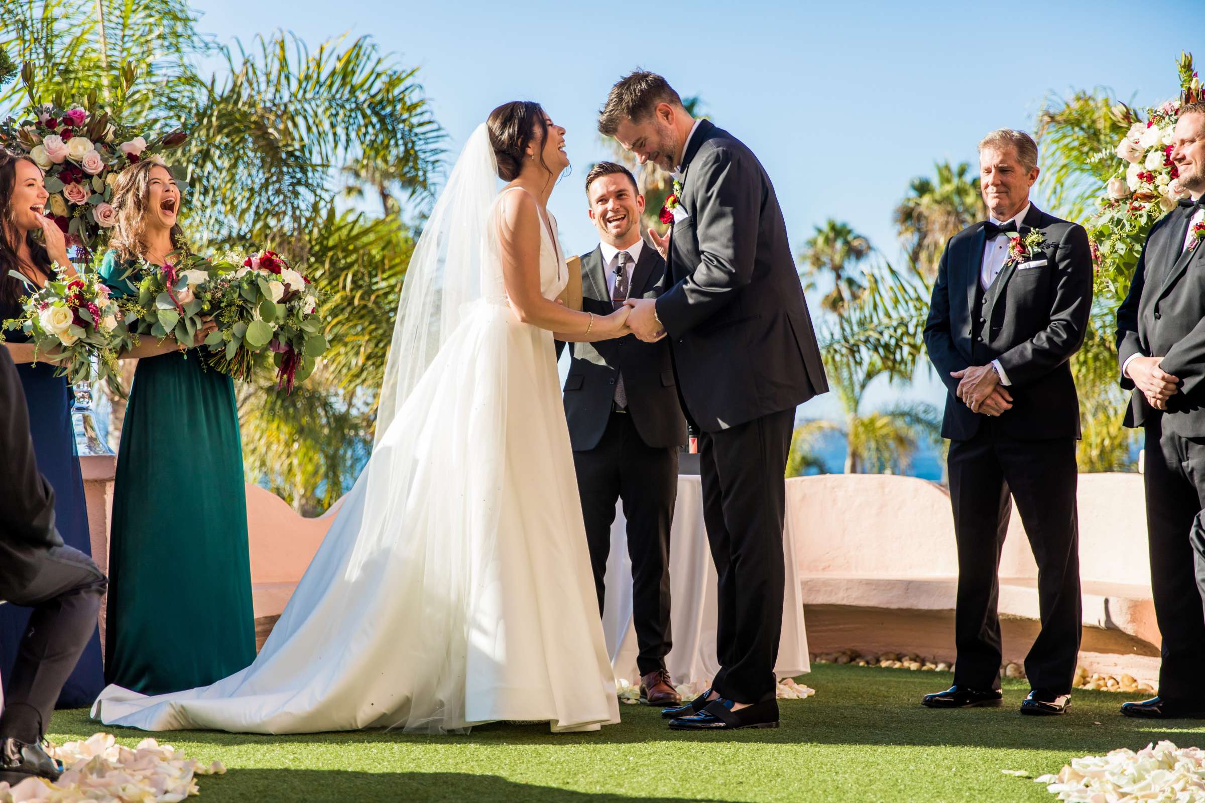 La Valencia Wedding coordinated by Creative Affairs Inc, Dani and Clint Wedding Photo #68 by True Photography