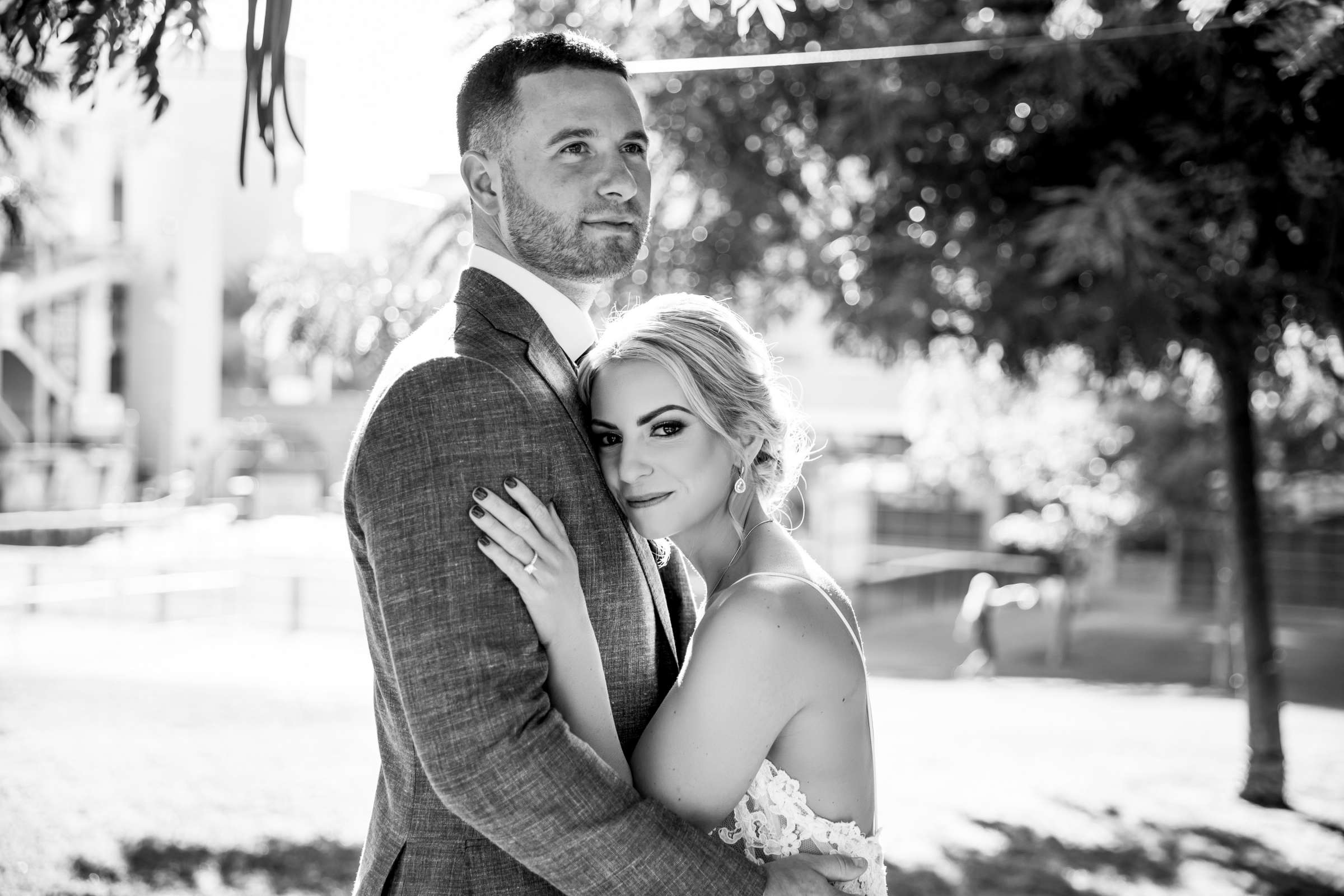 Black and White photo at The Ultimate Skybox Wedding, Heather and Drew Wedding Photo #108 by True Photography