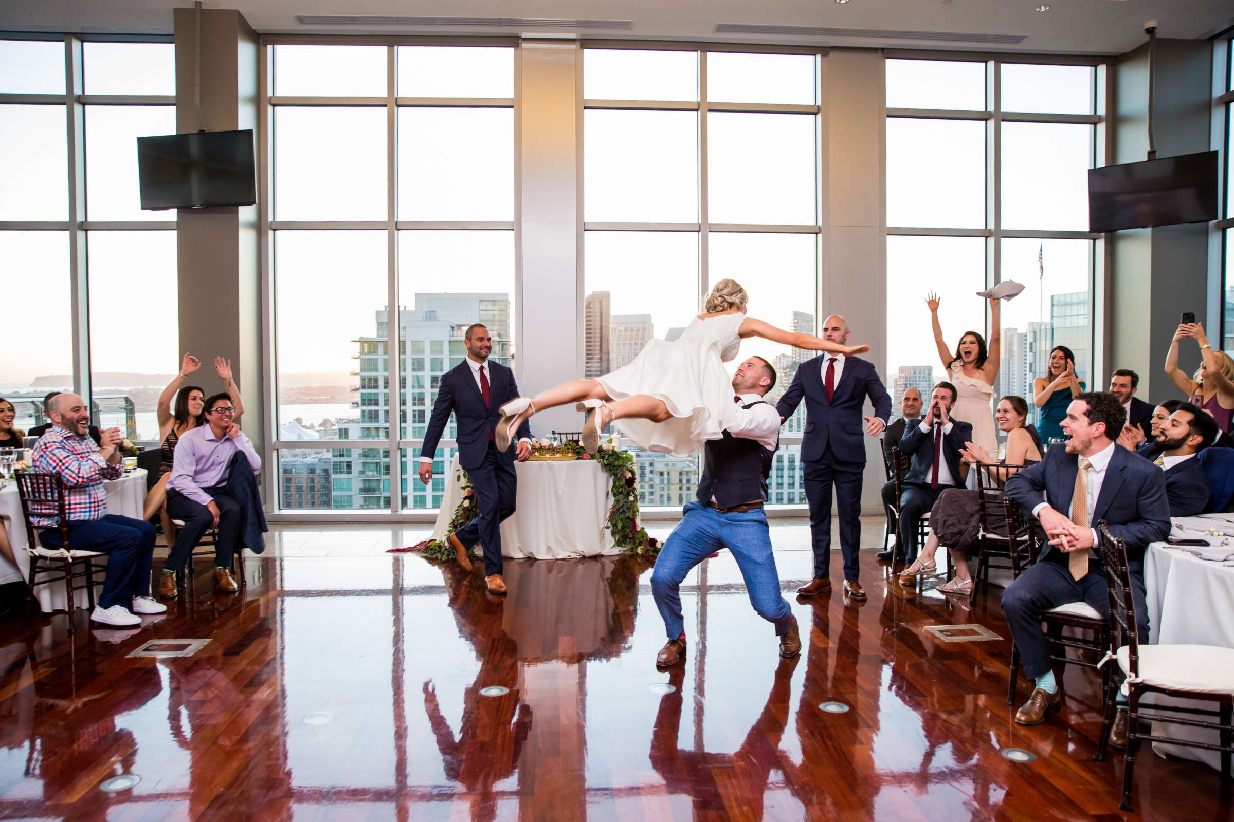 First Dance at The Ultimate Skybox Wedding, Heather and Drew Wedding Photo #127 by True Photography
