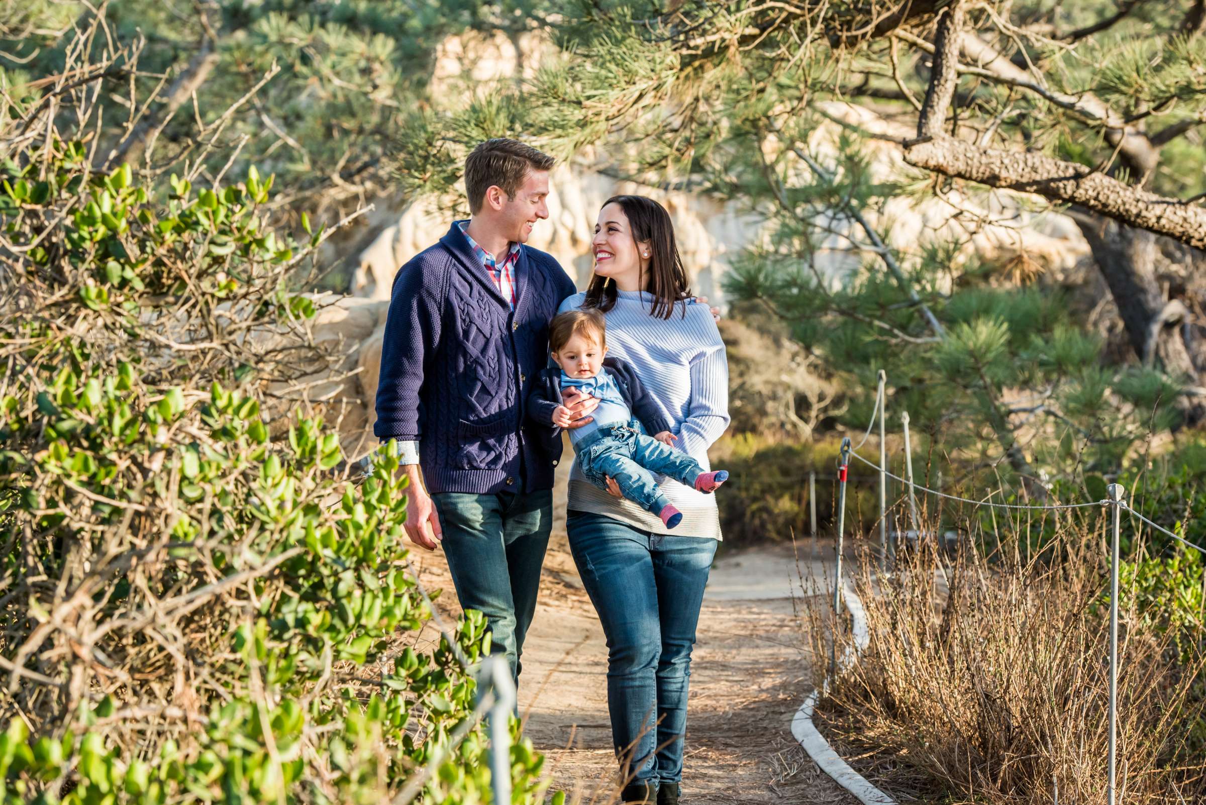 Torrey Pines State Natural Reserve Family Portraits, Viviane and Joshua Family Photo #7 by True Photography