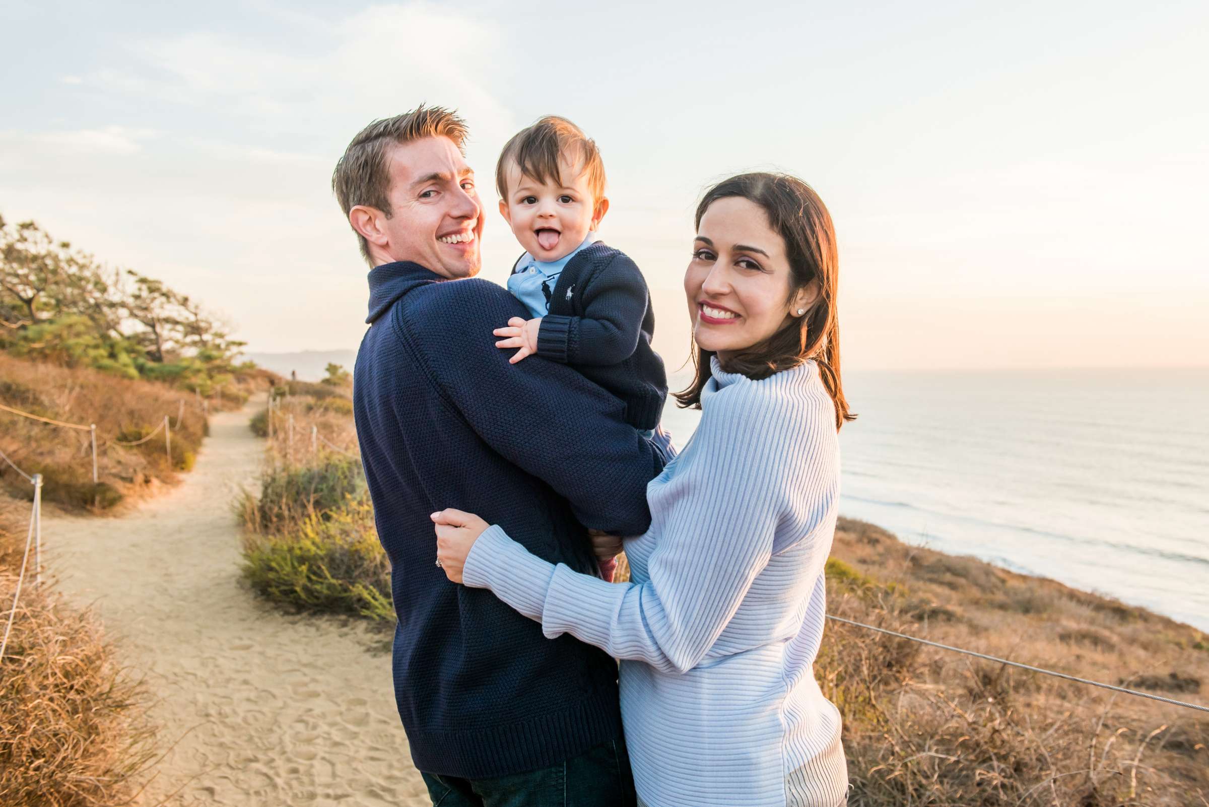 Torrey Pines State Natural Reserve Family Portraits, Viviane and Joshua Family Photo #10 by True Photography