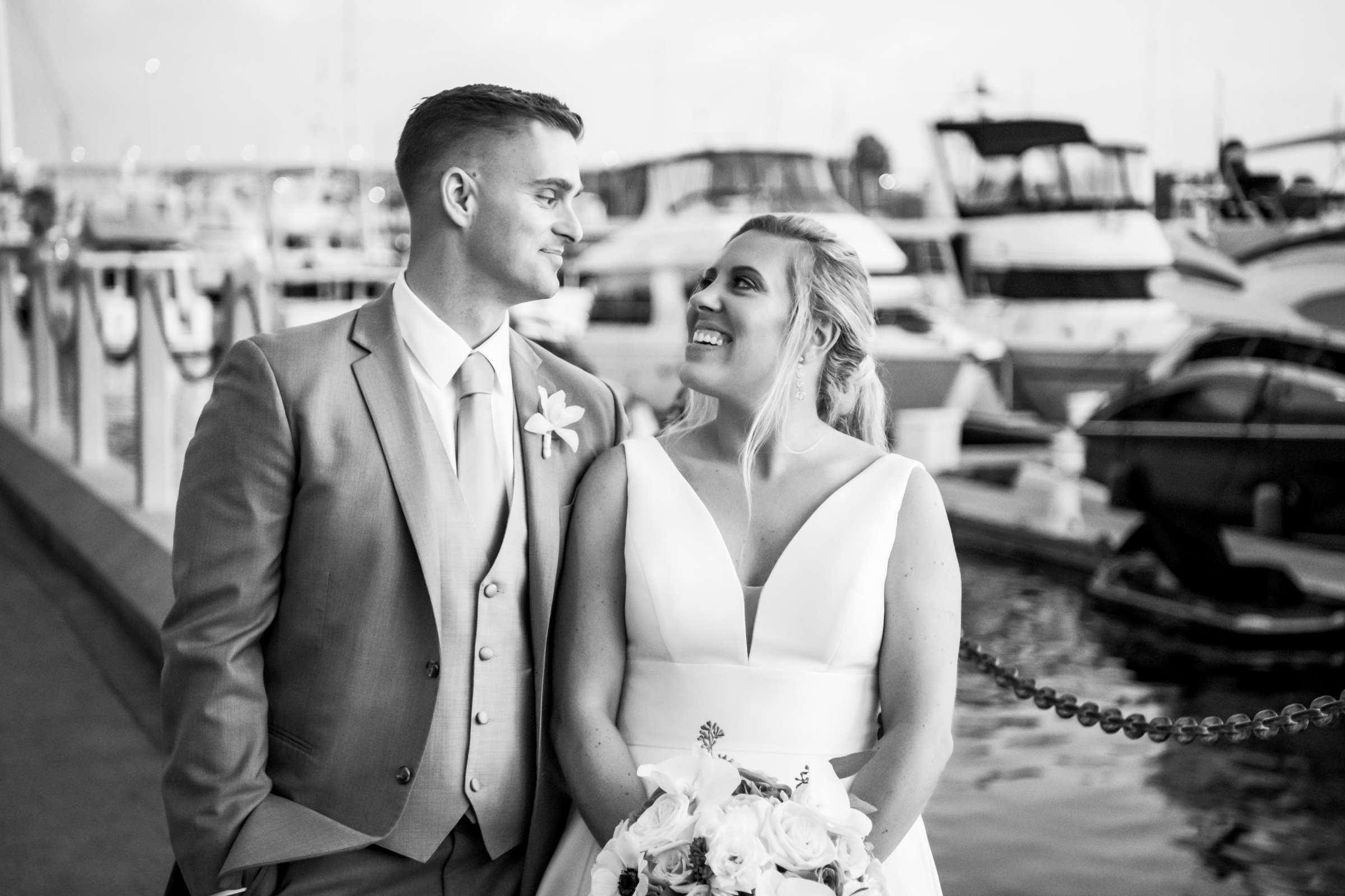 Marriott Marquis San Diego Marina Wedding coordinated by First Comes Love Weddings & Events, Ashlee and John Wedding Photo #11 by True Photography