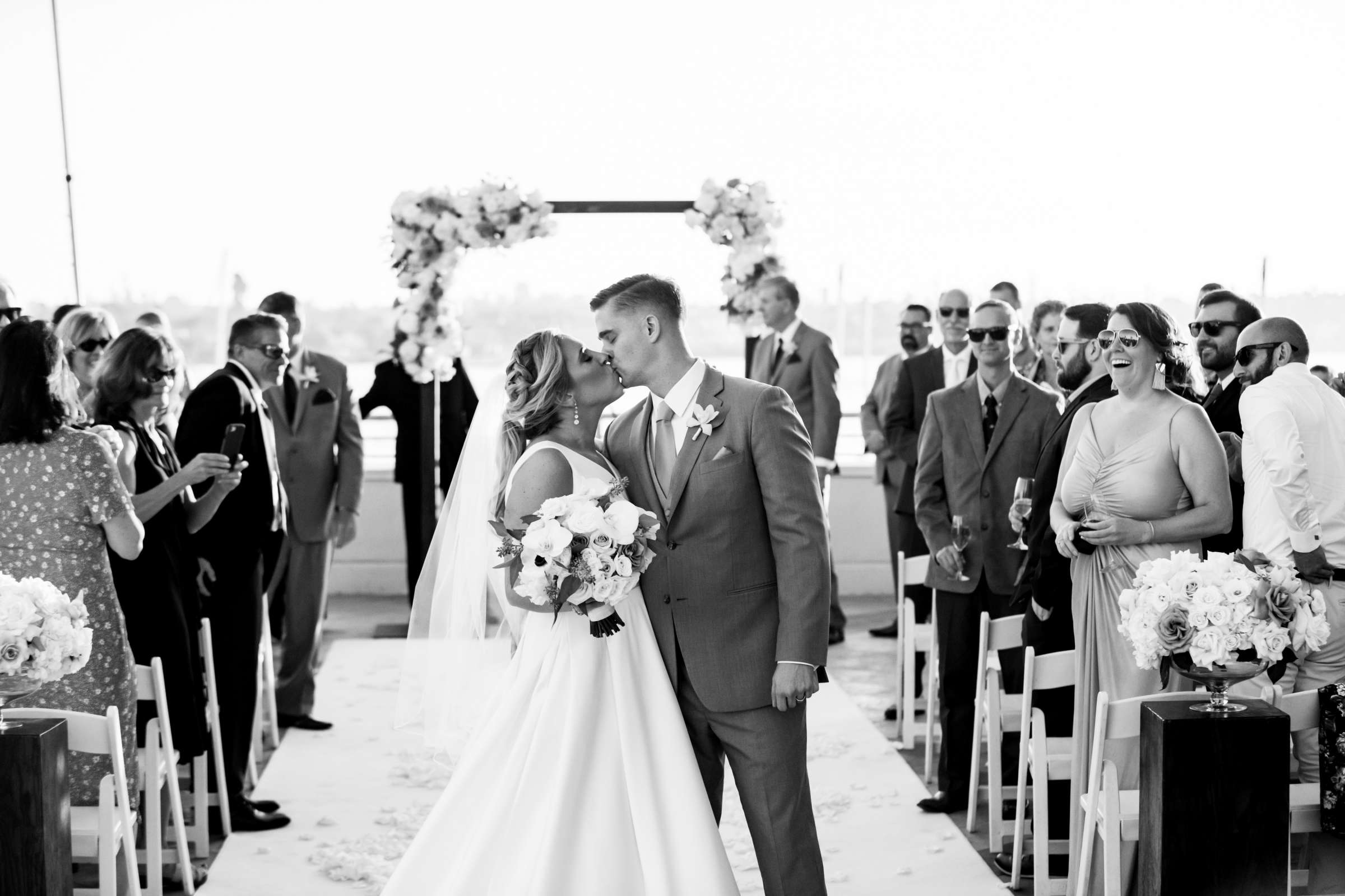 Marriott Marquis San Diego Marina Wedding coordinated by First Comes Love Weddings & Events, Ashlee and John Wedding Photo #88 by True Photography