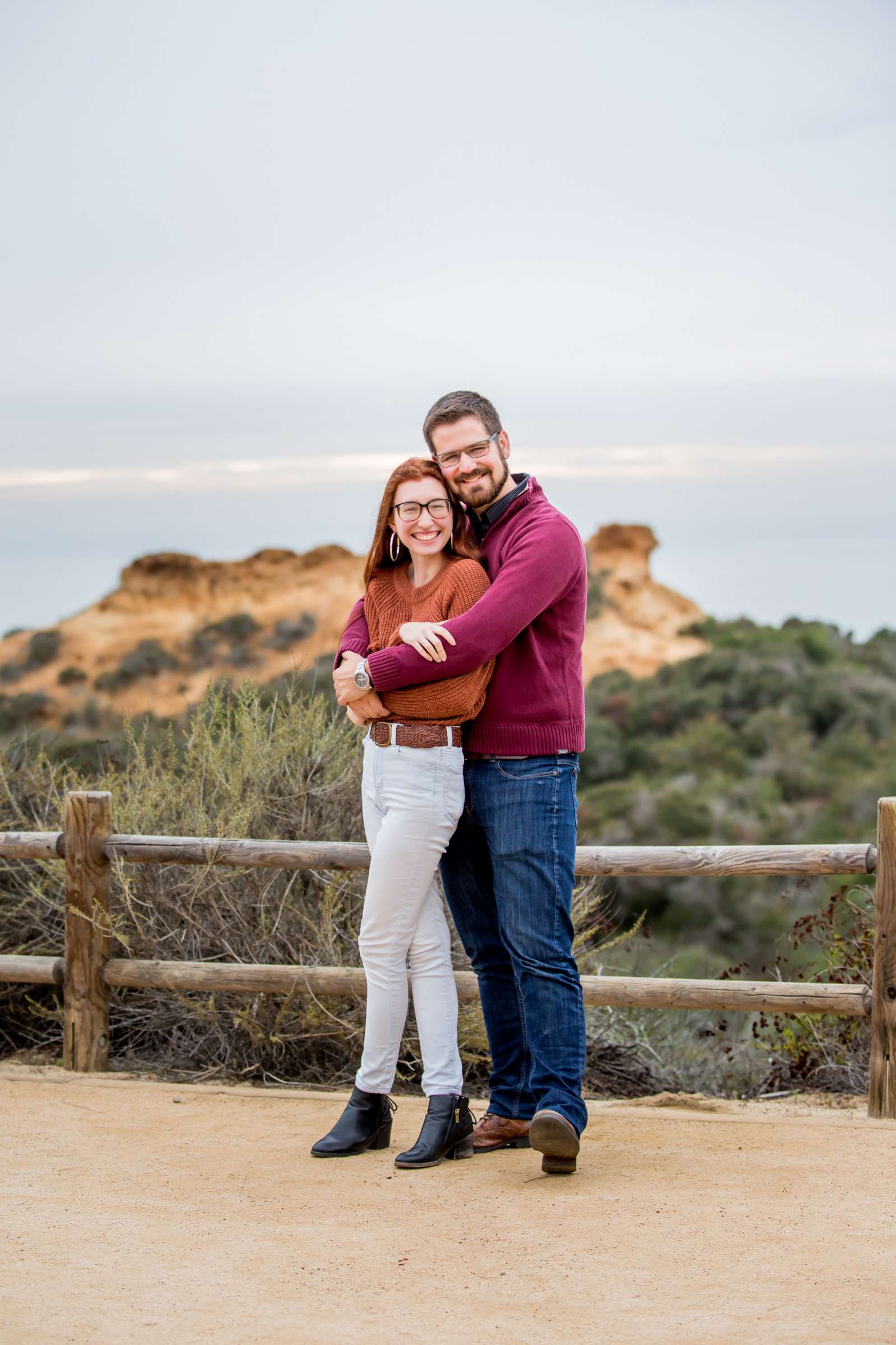 Torrey Pines State Natural Reserve Engagement, Megan and James Engagement Photo #19 by True Photography