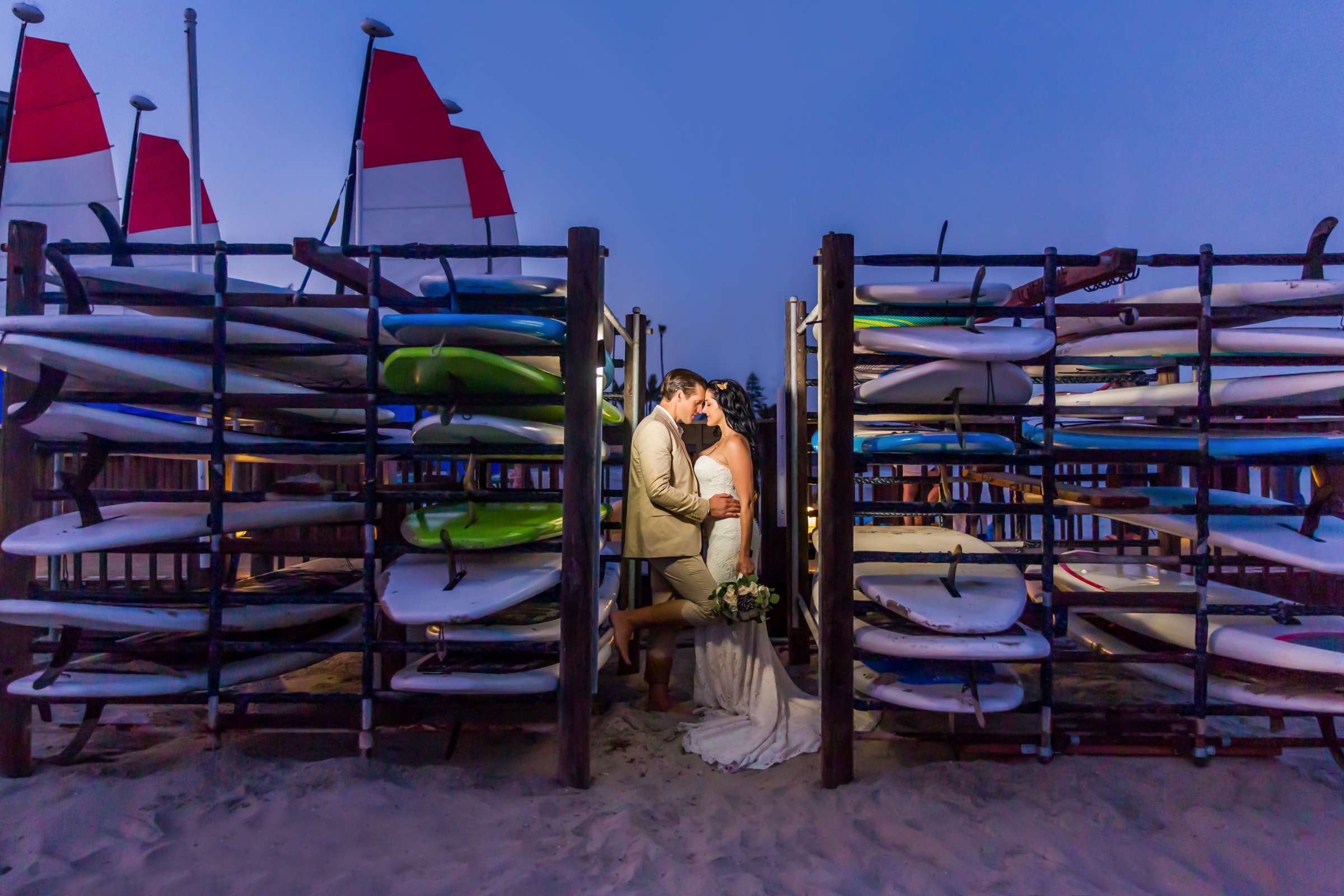 Night Shot at Catamaran Resort Wedding, Vanessa and Nathan Wedding Photo #596551 by True Photography
