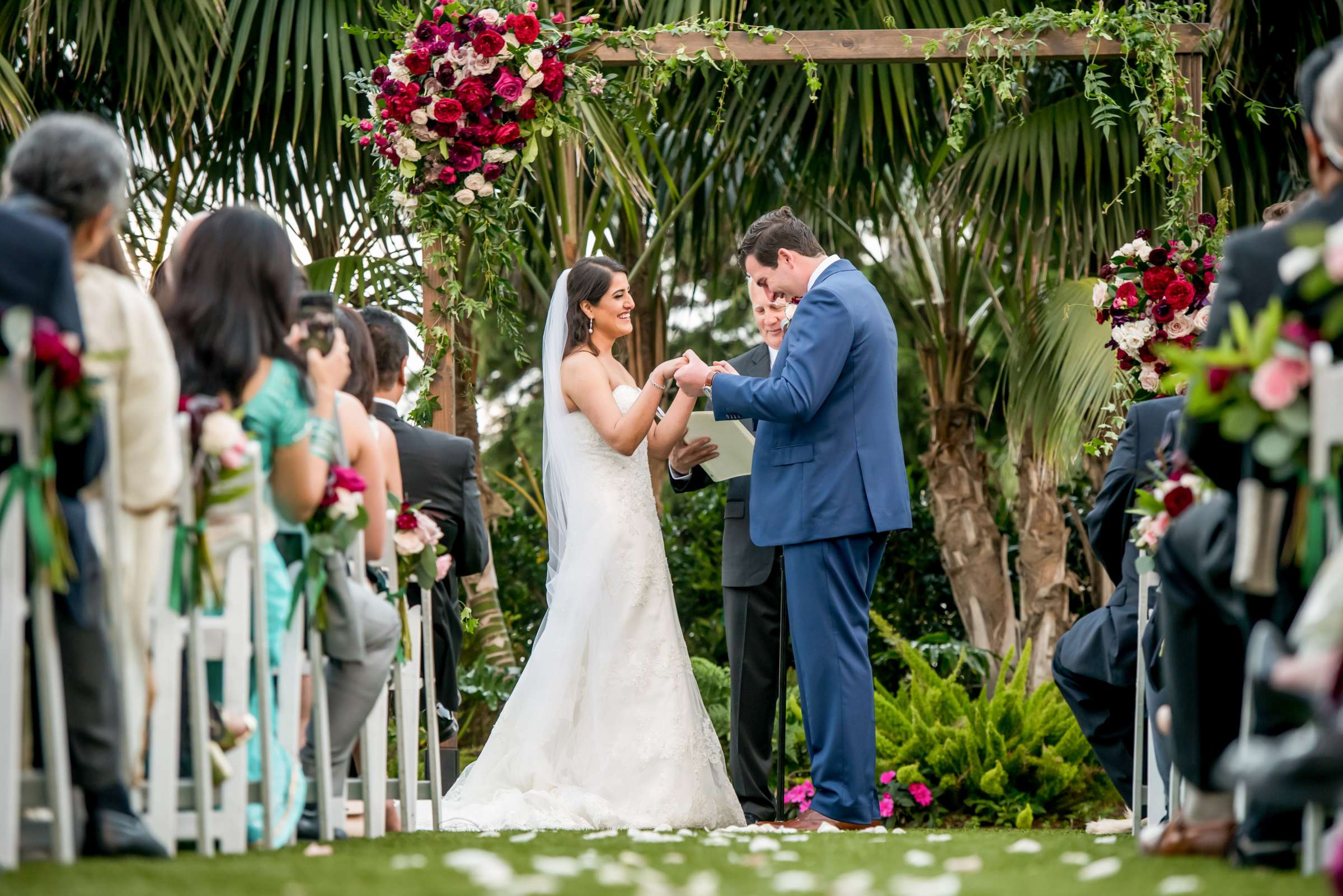 Cape Rey Carlsbad, A Hilton Resort Wedding coordinated by Holly Kalkin Weddings, Jasmine and Kyle Wedding Photo #87 by True Photography