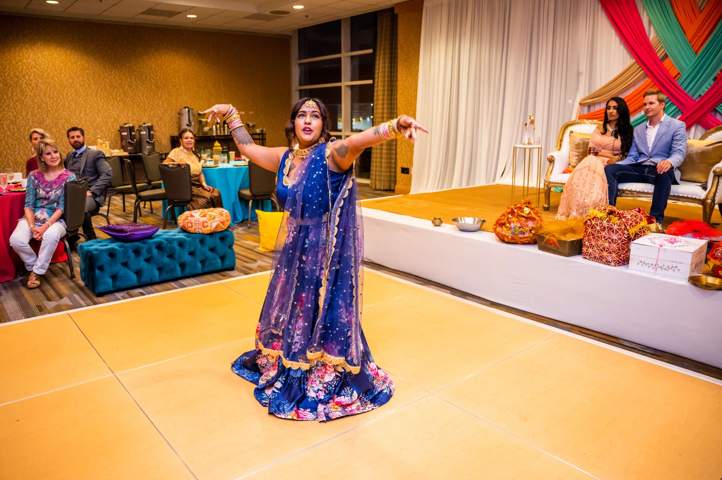 Hilton San Diego Bayfront Event, Shivani and Joey Mehndi, Haldi and Sangeet Event Photo #34 by True Photography
