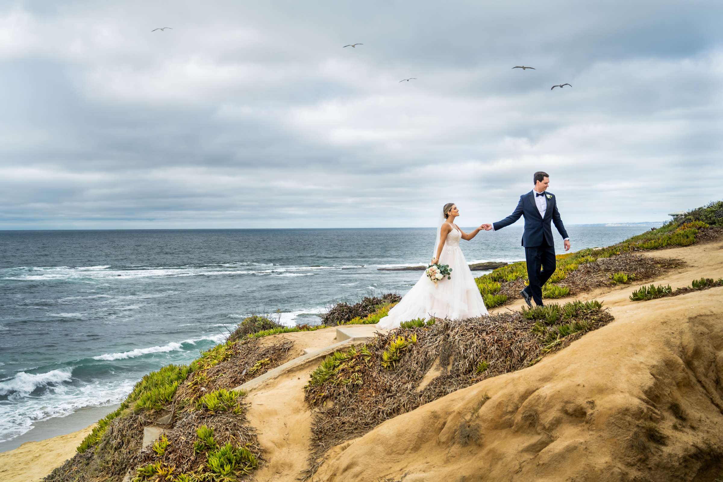 La Jolla Cove Rooftop Wedding coordinated by The Abbey Catering, Sabrina and Zachary Wedding Photo #1 by True Photography