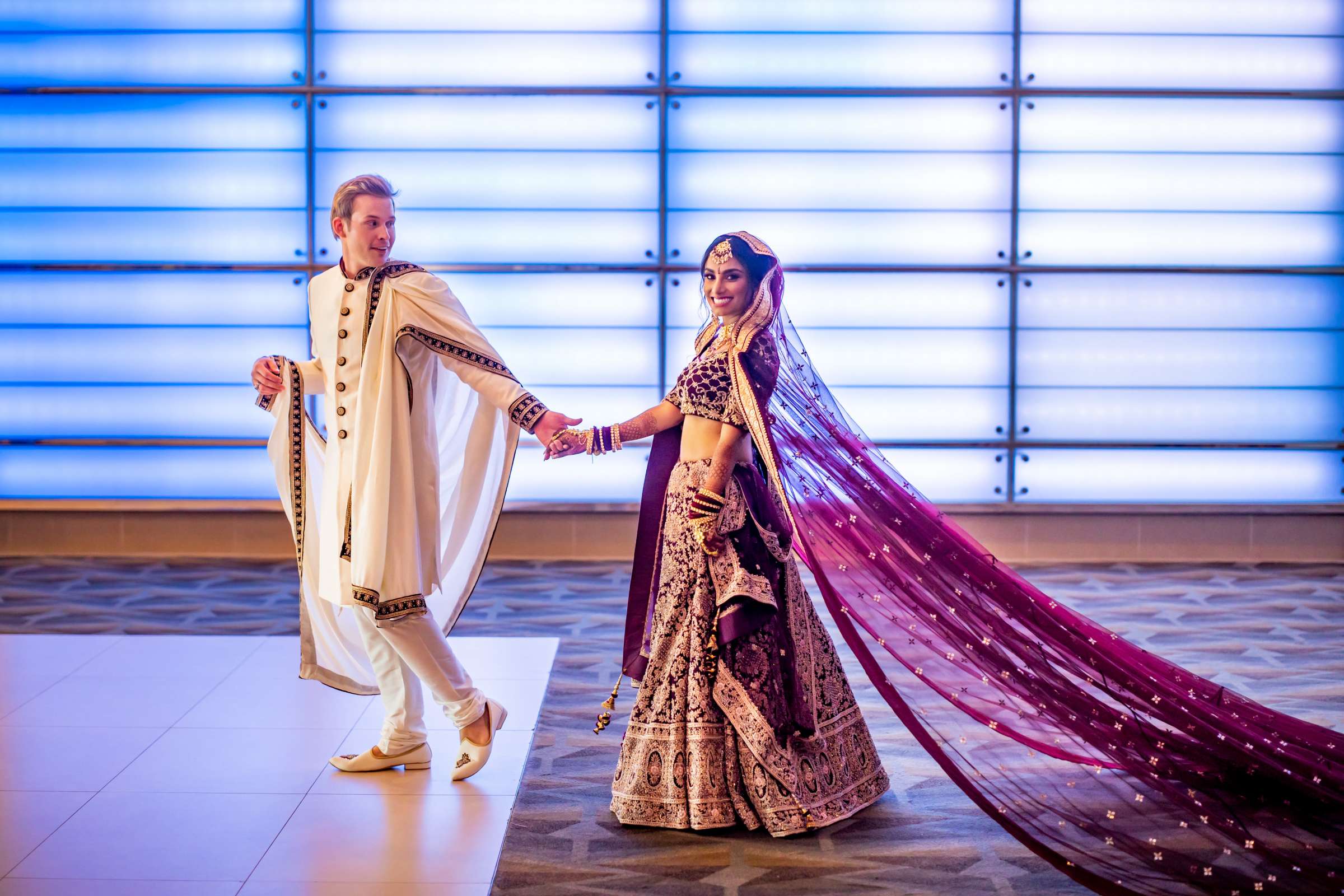 Hilton San Diego Bayfront Wedding coordinated by Reva Event, Shivani and Joey Wedding Photo #1 by True Photography