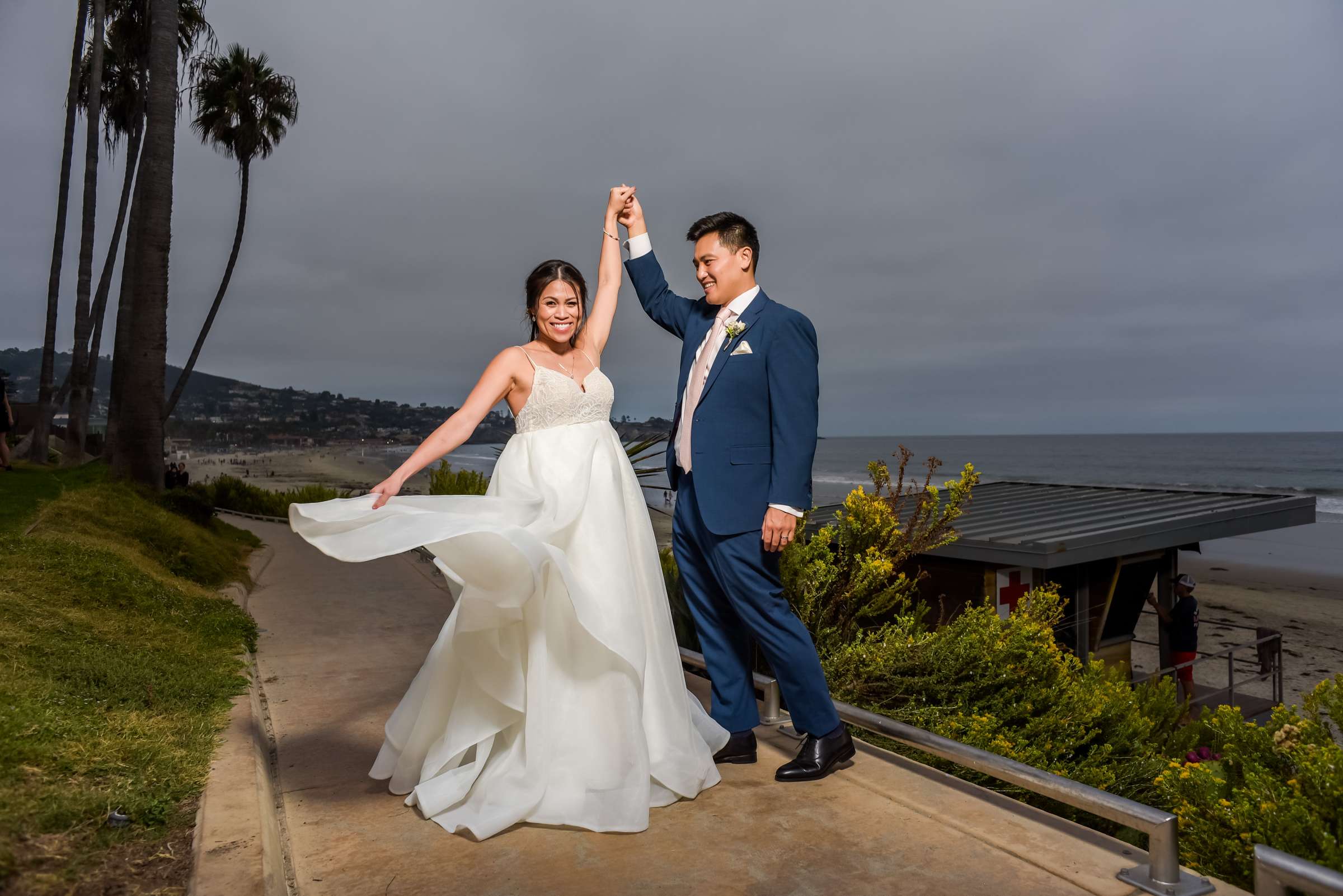 Scripps Seaside Forum Wedding coordinated by Willmus Weddings, Quynh and Tyler Wedding Photo #40 by True Photography