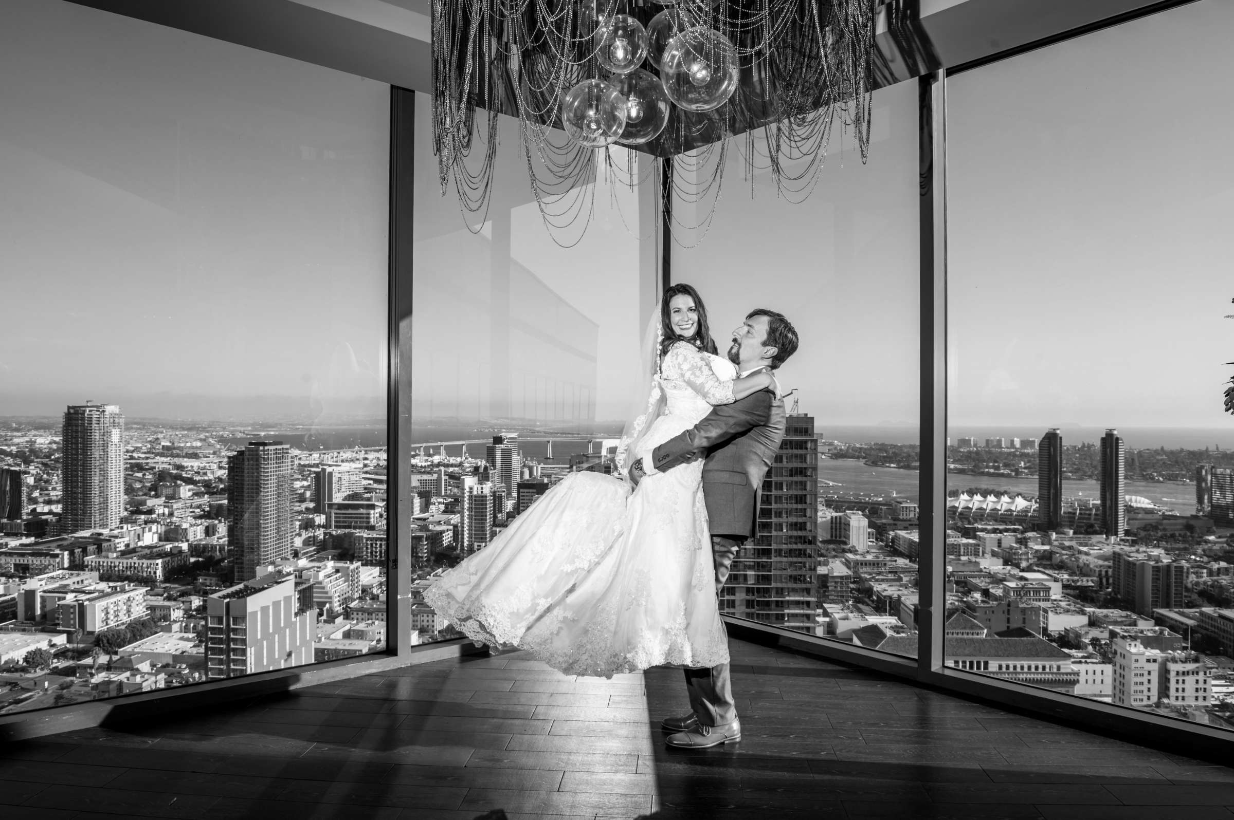 The University Club Atop Symphony Towers Wedding coordinated by Events Inspired SD, Sarah and Andreas Wedding Photo #64 by True Photography