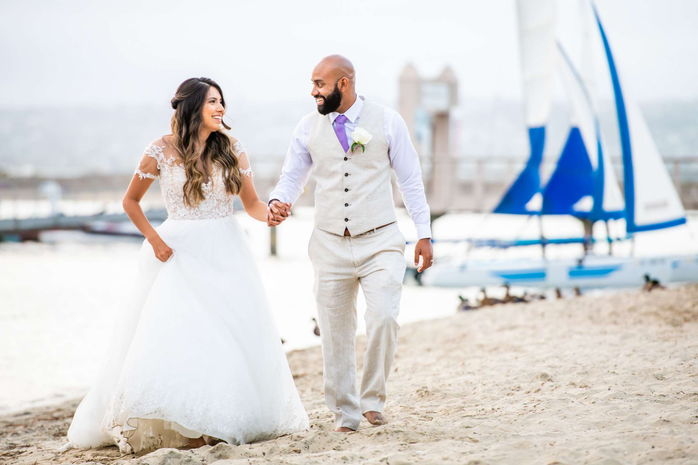 San Diego Mission Bay Resort Wedding coordinated by Elements of Style, Ana and Bobby Wedding Photo #1 by True Photography