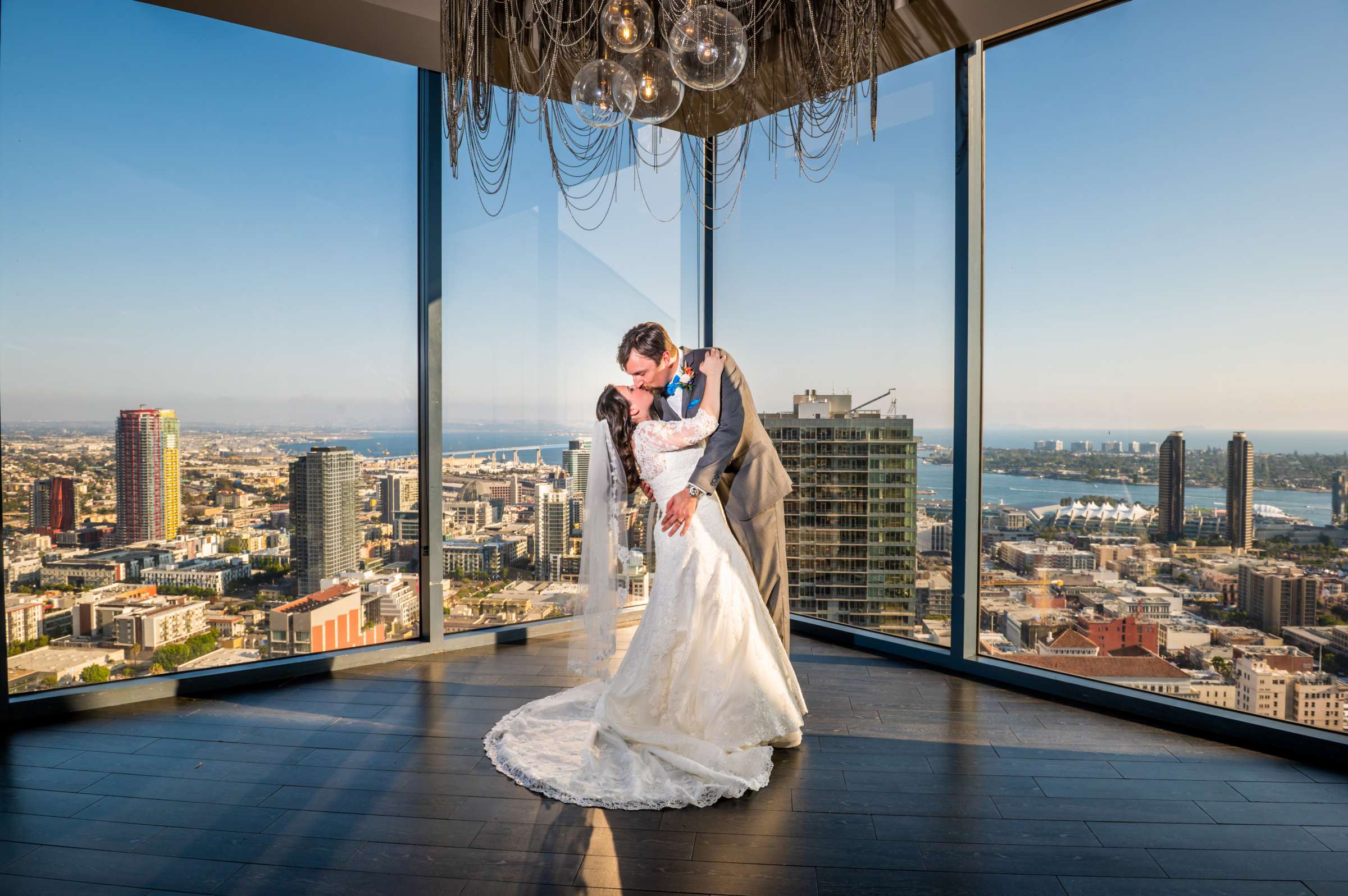 The University Club Atop Symphony Towers Wedding coordinated by Events Inspired SD, Sarah and Andreas Wedding Photo #65 by True Photography