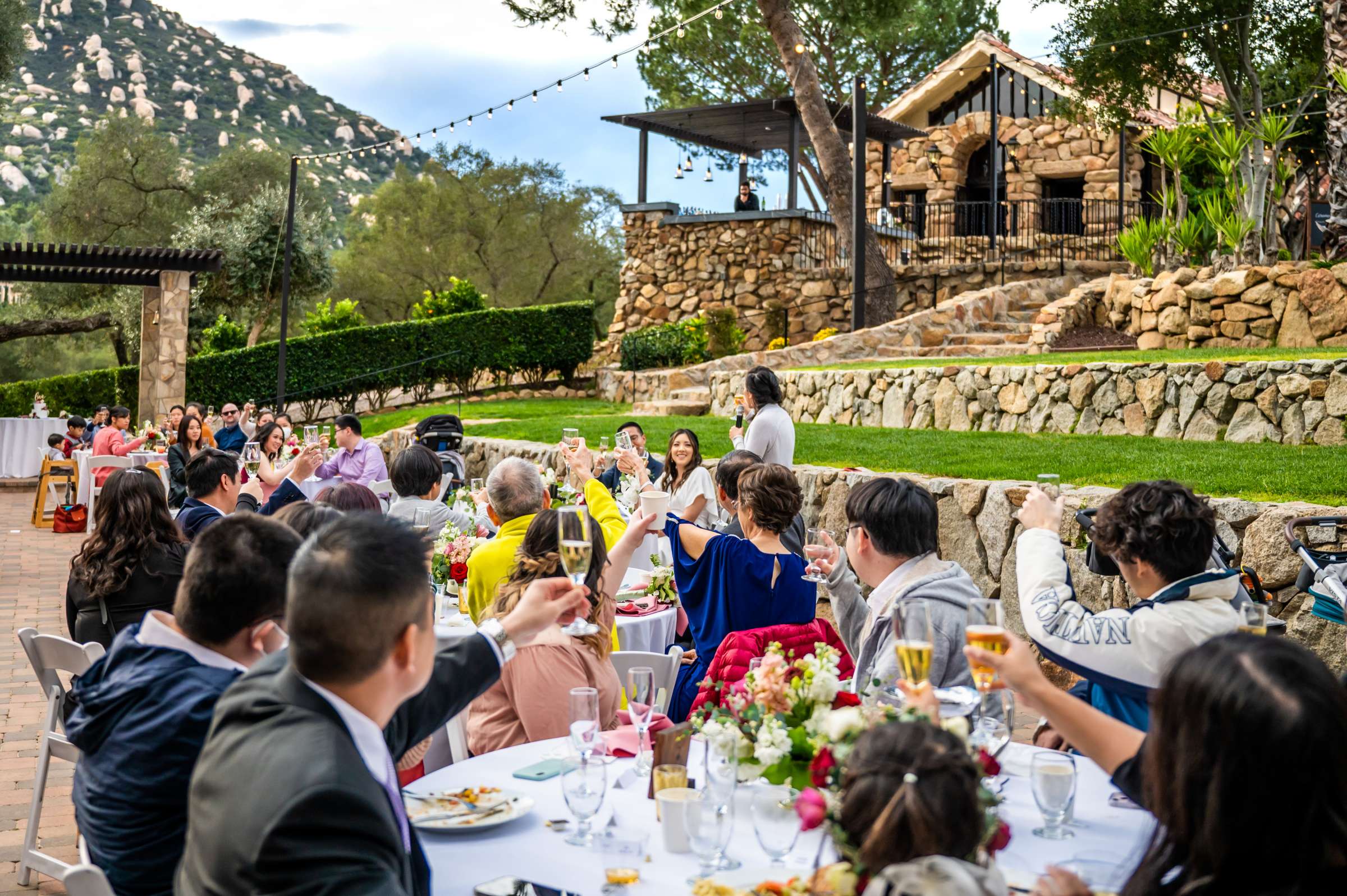 Mt Woodson Castle Wedding coordinated by Personal Touch Dining, Rebecca and Philip Wedding Photo #83 by True Photography