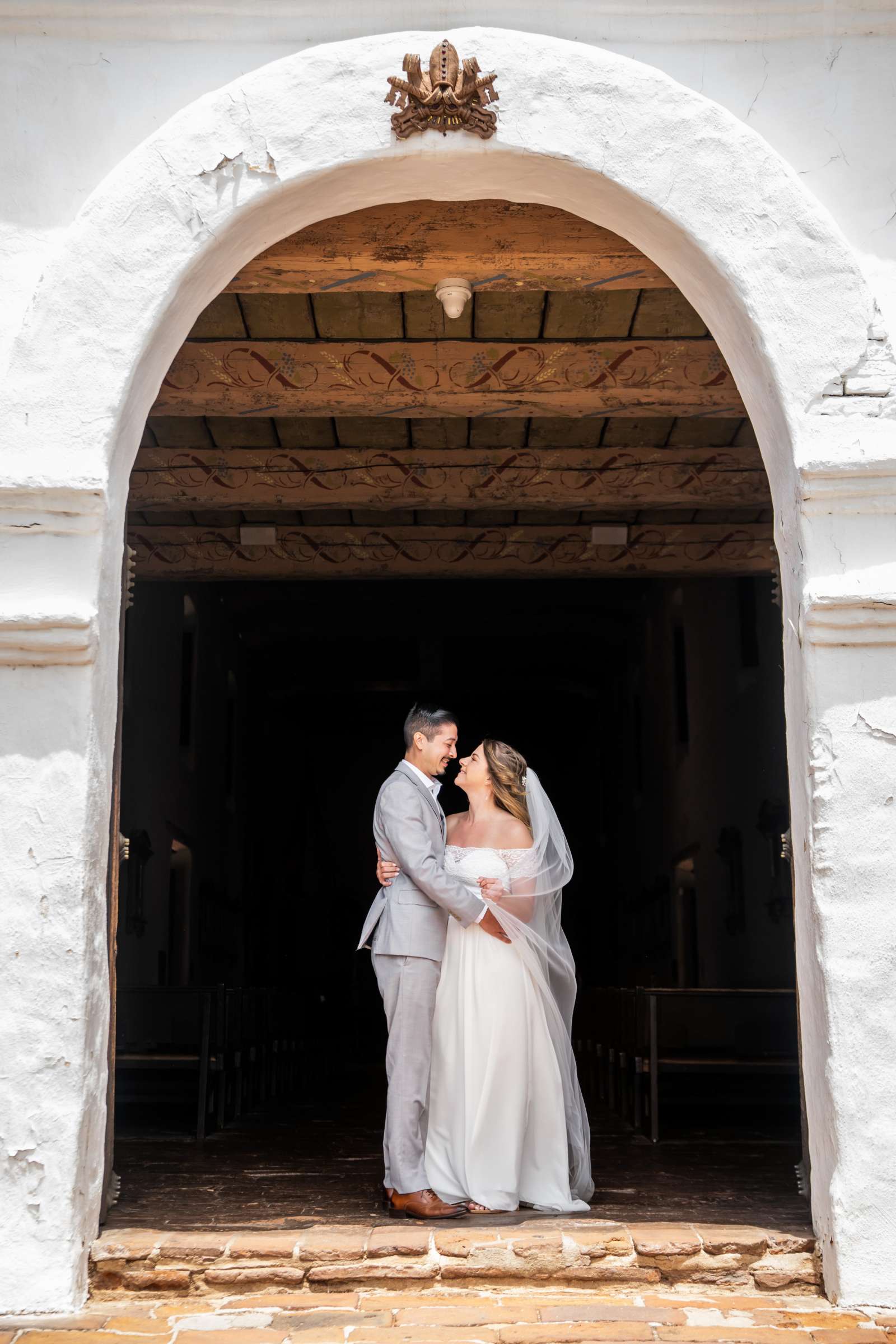 The Mission Basillica de Alcala Wedding coordinated by Carmin Designs, Emily and Berick Wedding Photo #2 by True Photography