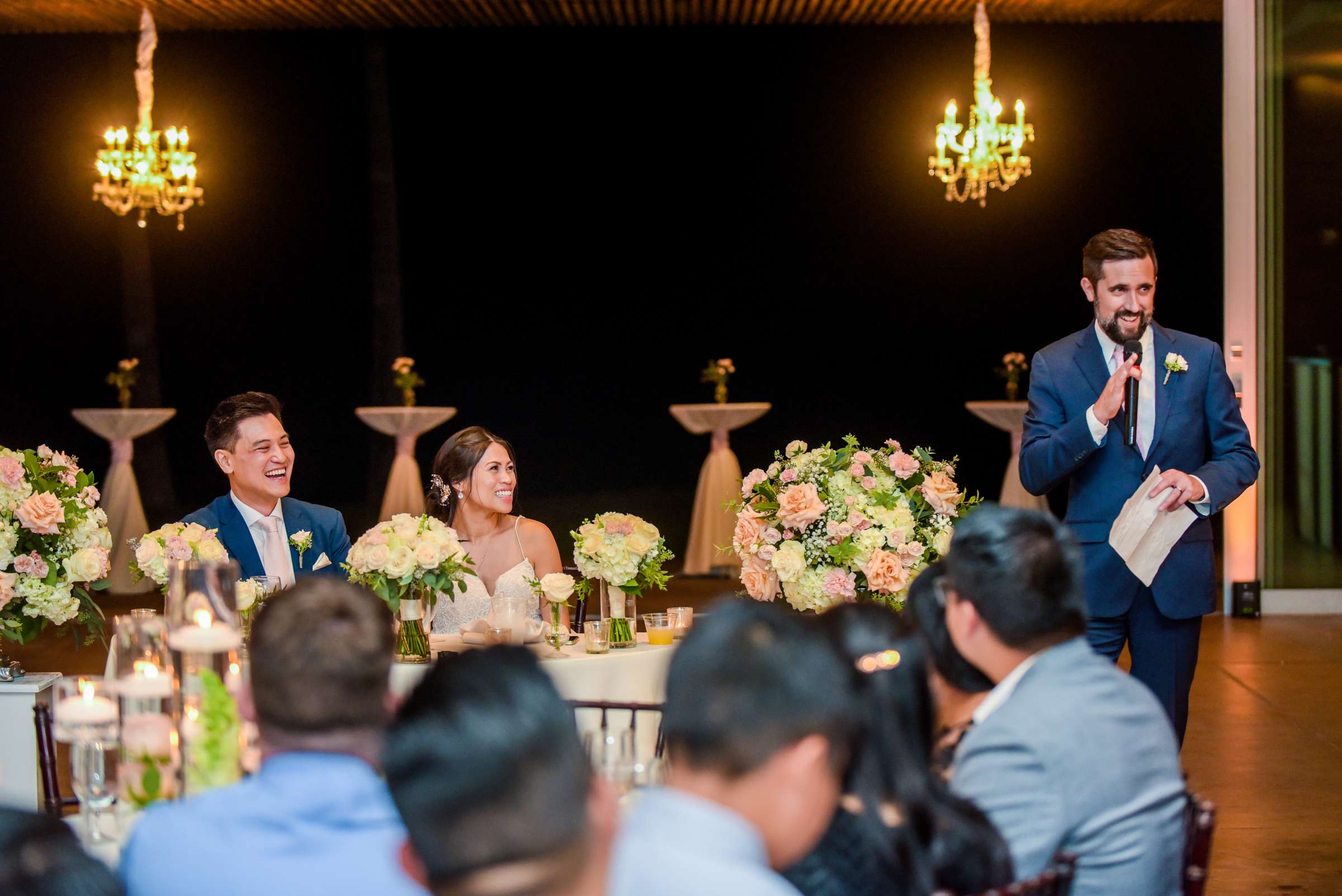Scripps Seaside Forum Wedding coordinated by Willmus Weddings, Quynh and Tyler Wedding Photo #155 by True Photography