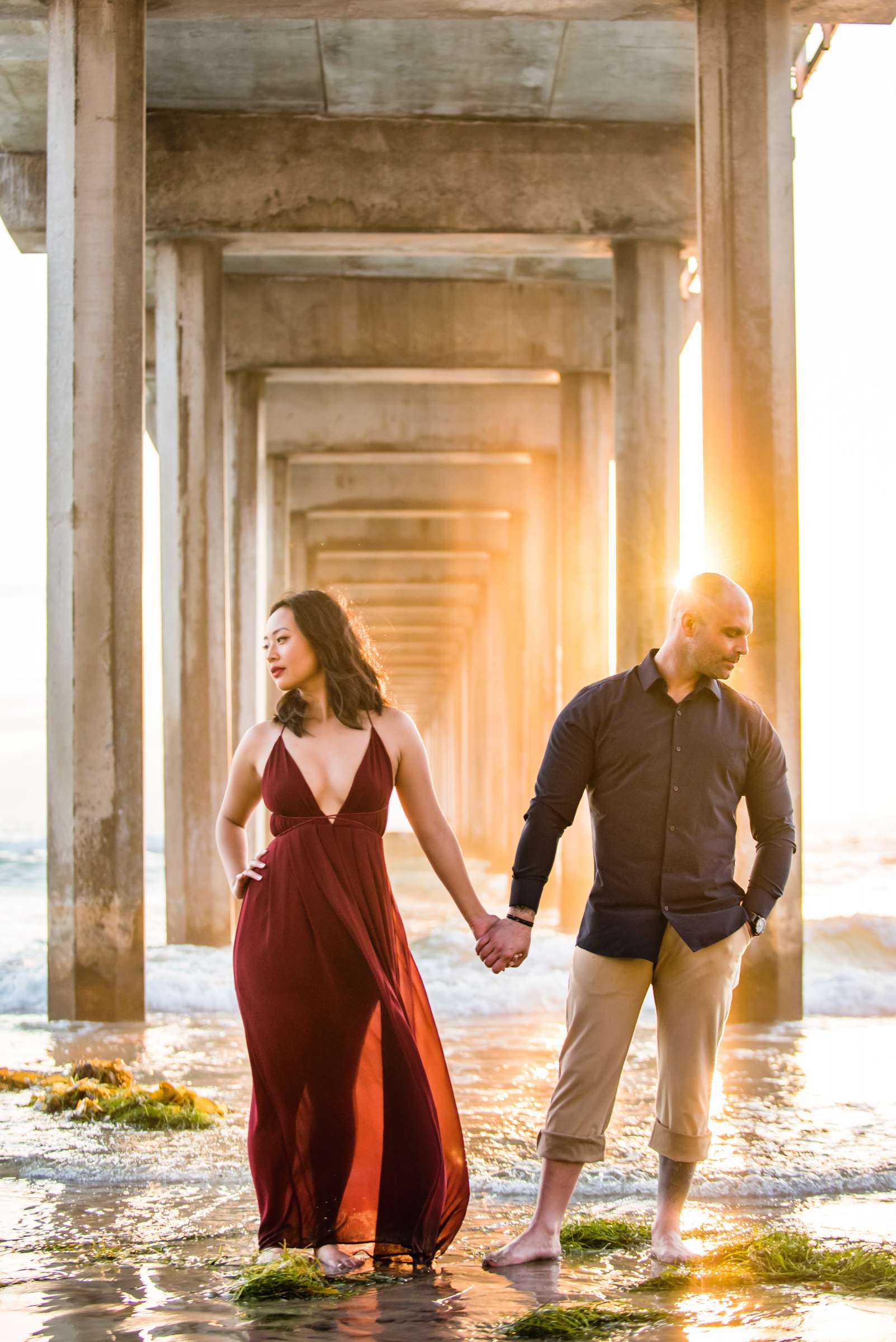 Scripps Seaside Forum Engagement, Joyce and Stephen Engagement Photo #637601 by True Photography