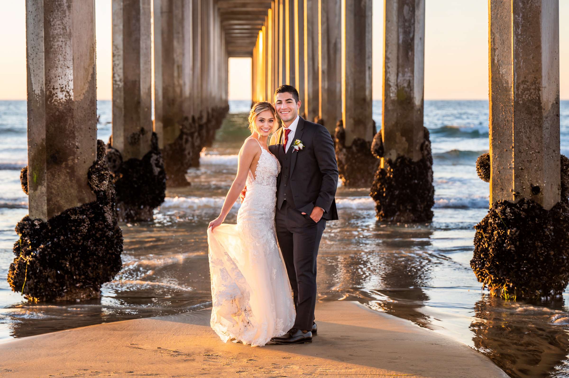 Scripps Seaside Forum Wedding coordinated by The Abbey Catering, Jaclyn and Tyler Wedding Photo #88 by True Photography