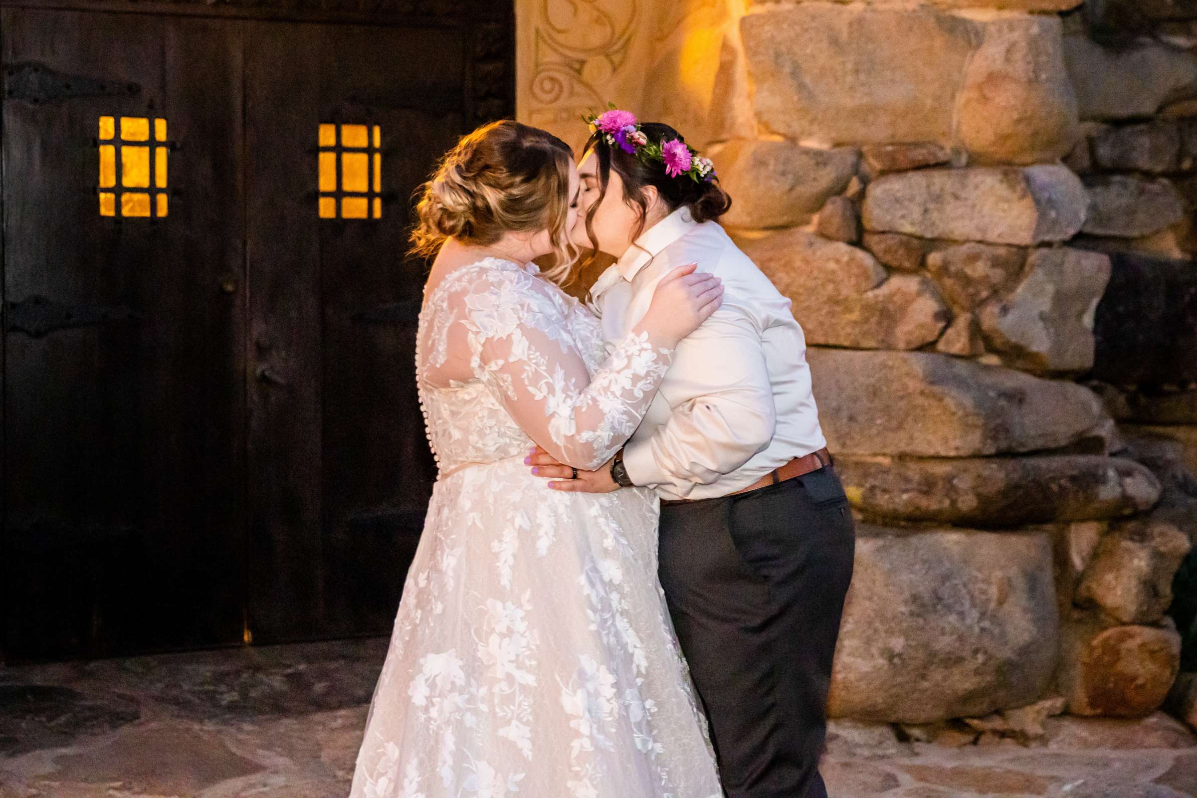 Mt Woodson Castle Wedding coordinated by Personal Touch Dining, Courtney and Aly Wedding Photo #136 by True Photography