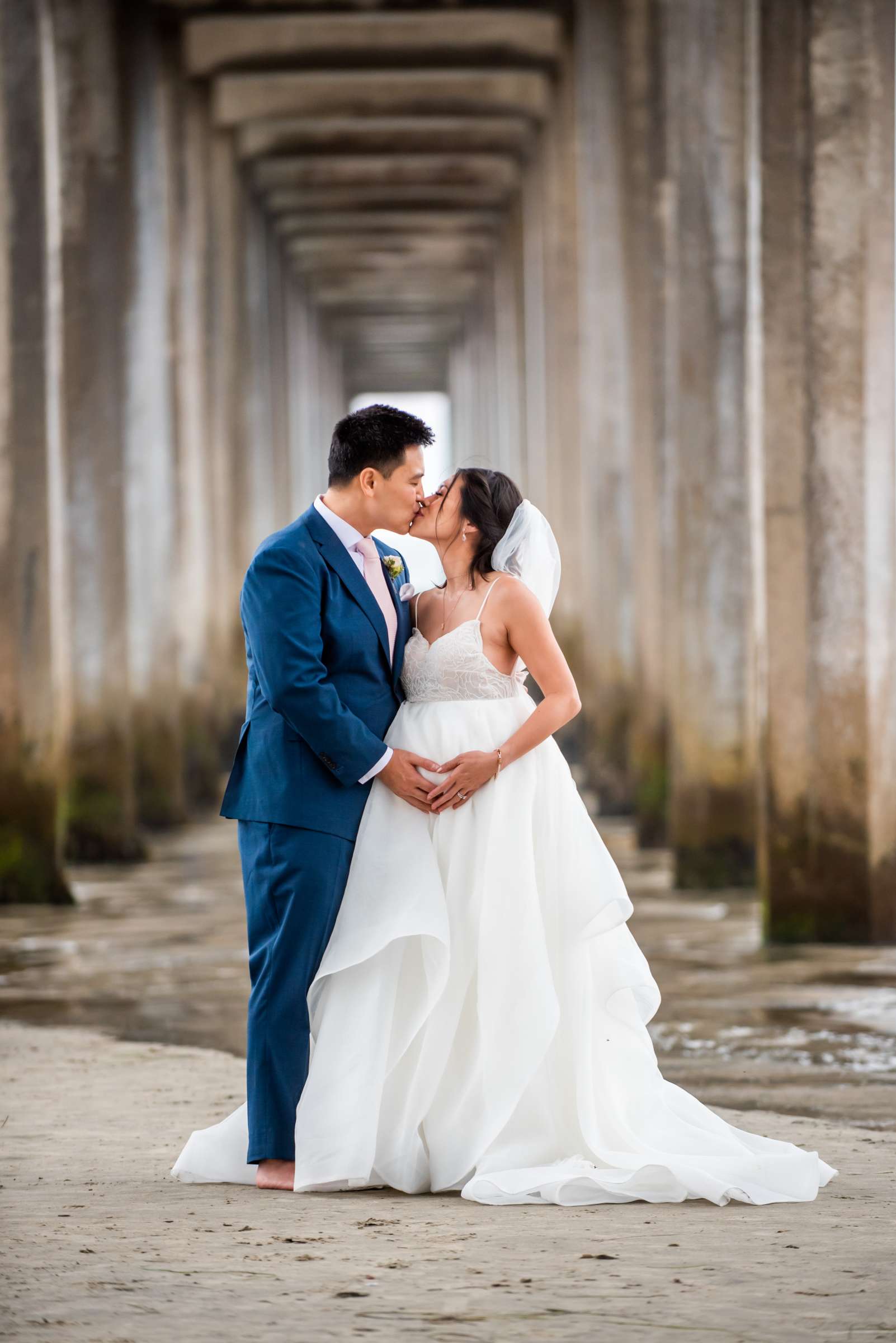 Scripps Seaside Forum Wedding coordinated by Willmus Weddings, Quynh and Tyler Wedding Photo #3 by True Photography