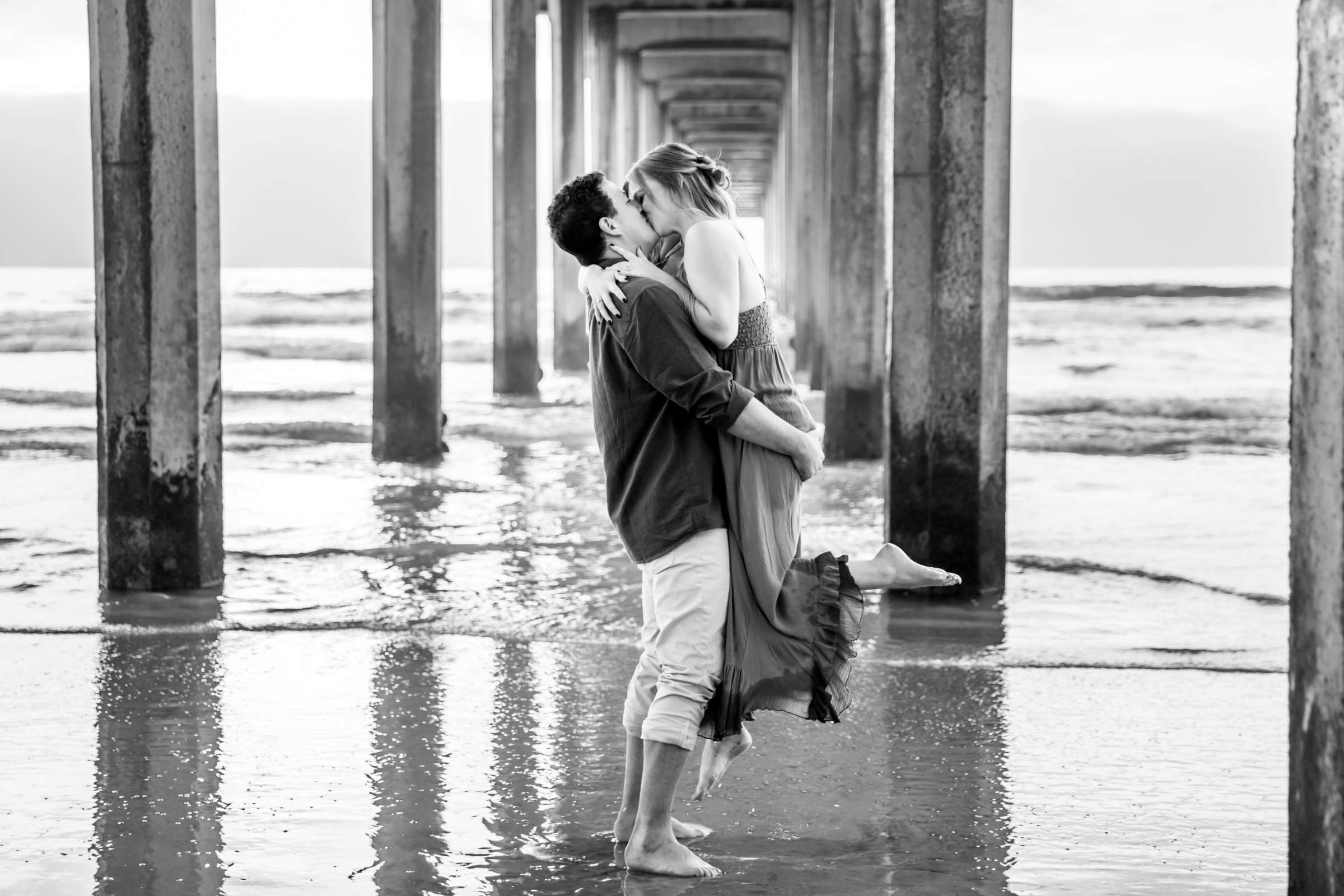 Scripps Seaside Forum Engagement, Maren and Chris Engagement Photo #23 by True Photography