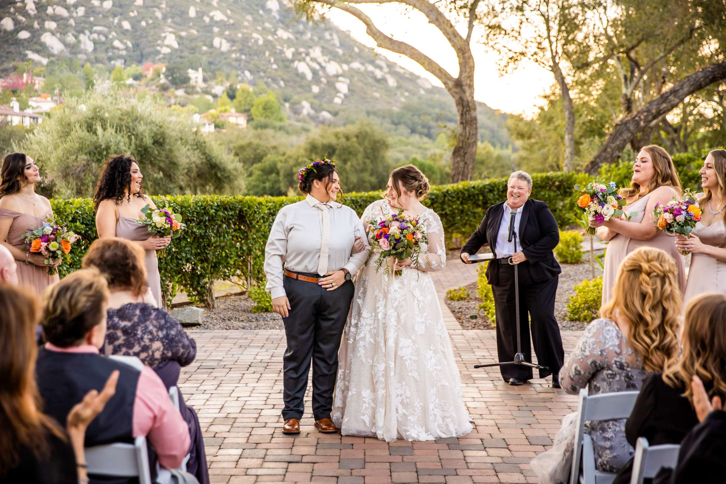 Mt Woodson Castle Wedding coordinated by Personal Touch Dining, Courtney and Aly Wedding Photo #89 by True Photography