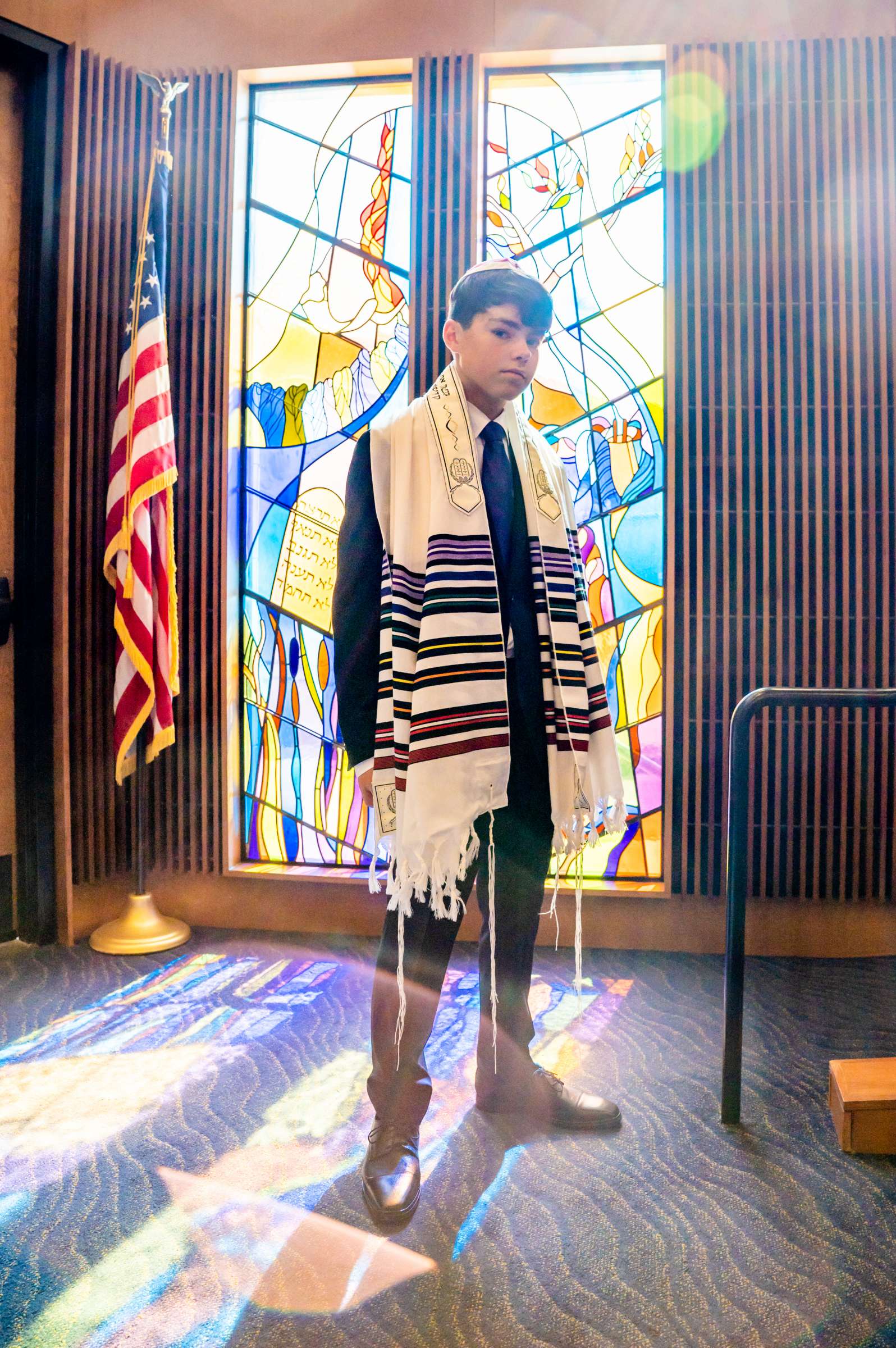 Temple Emanu-El Mitzvah coordinated by Mitzvah Event Productions, Shaia Bar Mitzvah Photo #2 by True Photography