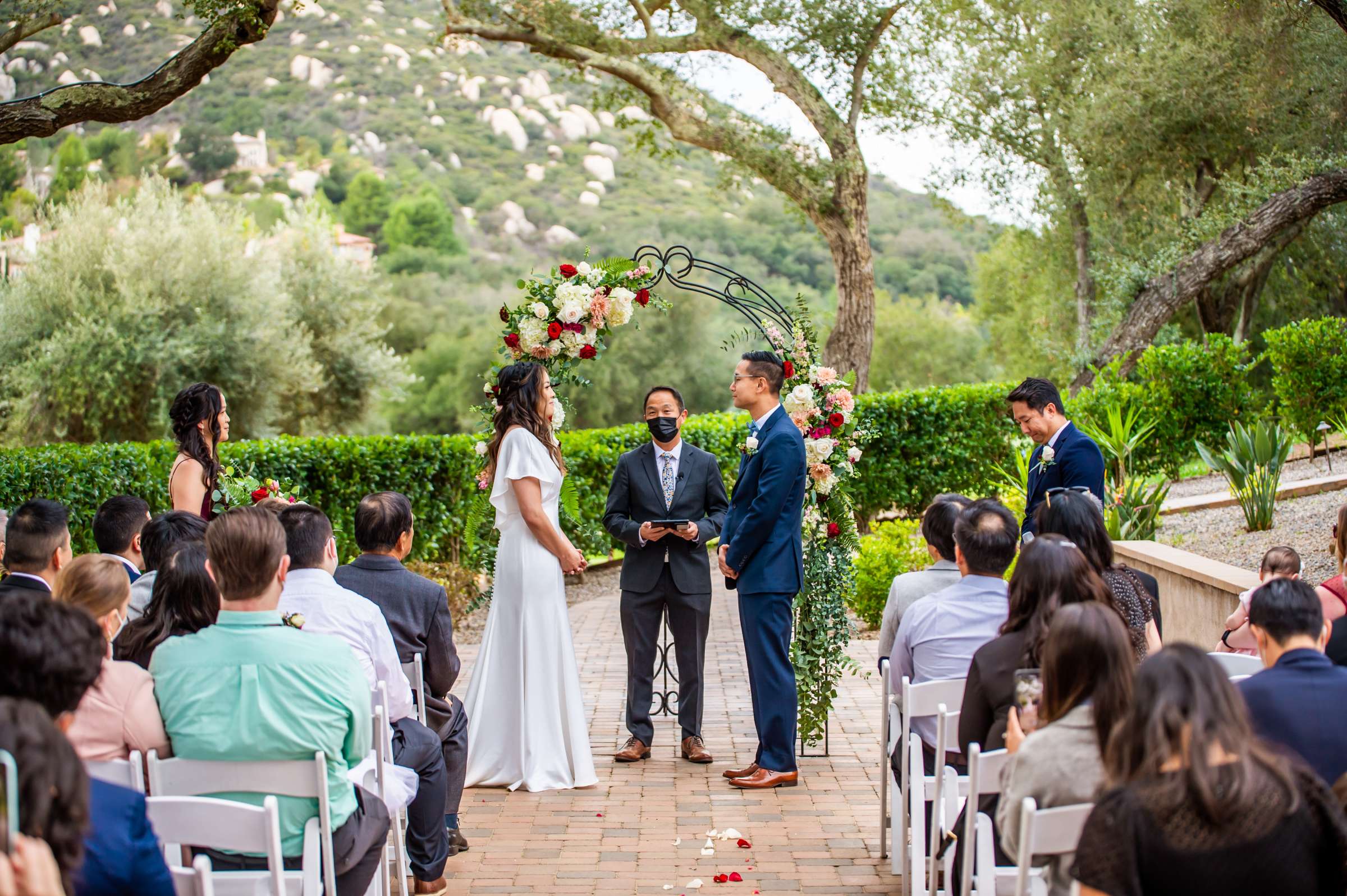 Mt Woodson Castle Wedding coordinated by Personal Touch Dining, Rebecca and Philip Wedding Photo #38 by True Photography