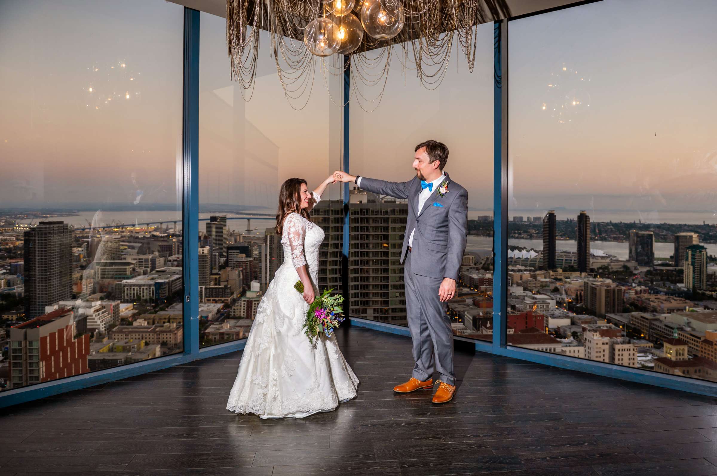 The University Club Atop Symphony Towers Wedding coordinated by Events Inspired SD, Sarah and Andreas Wedding Photo #75 by True Photography