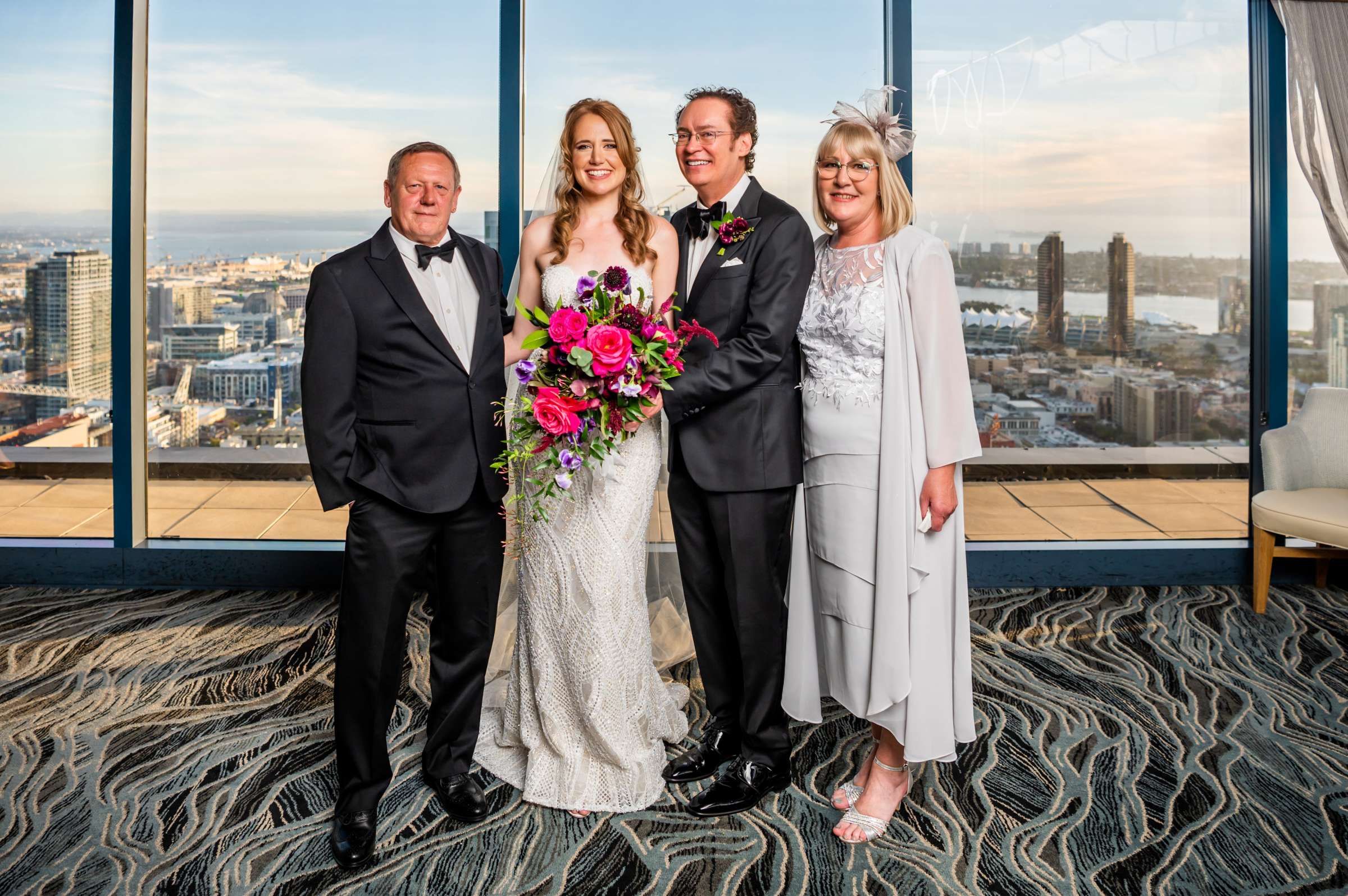 The University Club Atop Symphony Towers Wedding coordinated by Events Inspired SD, Sarah and Joseph Wedding Photo #80 by True Photography