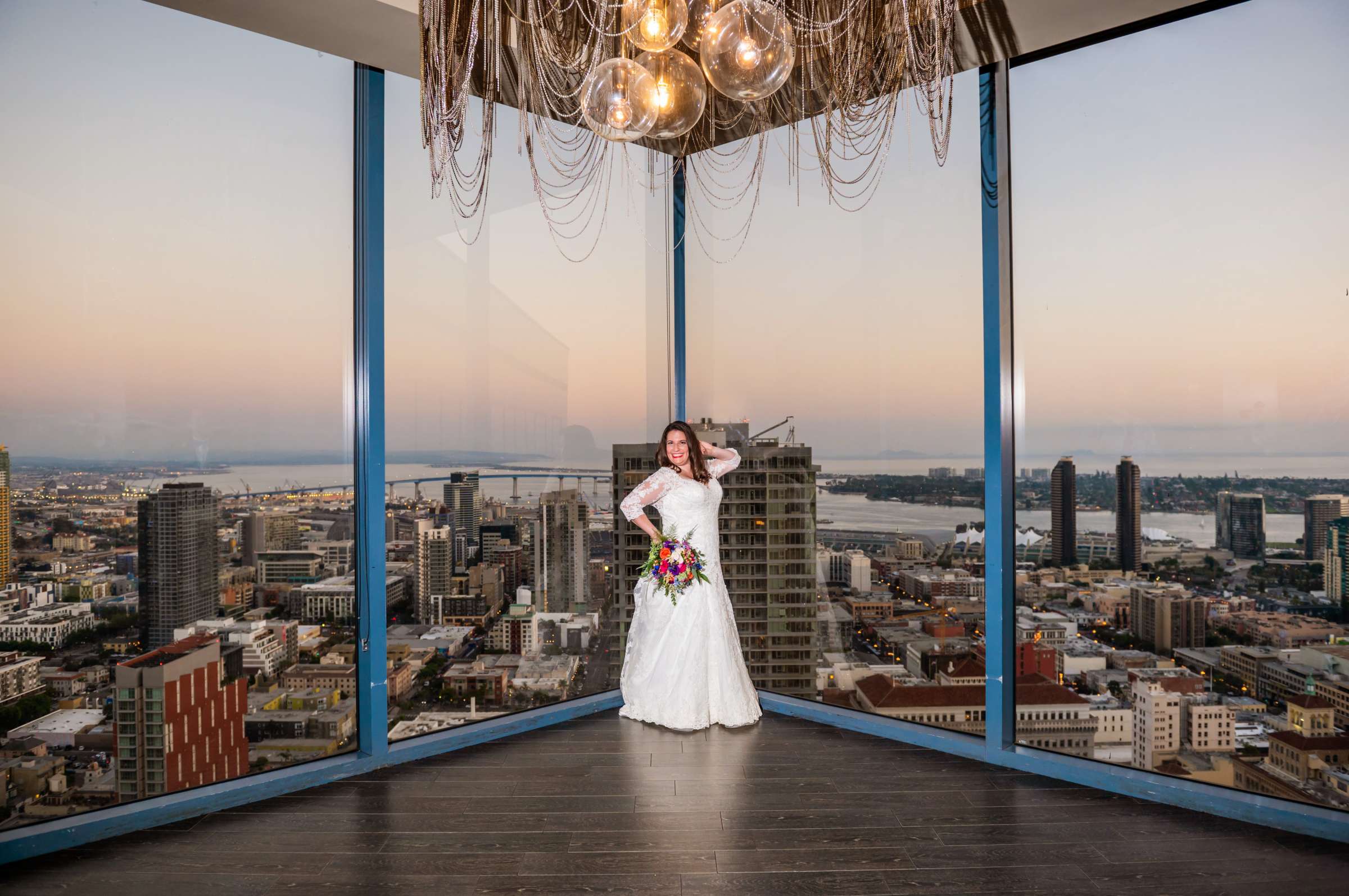 The University Club Atop Symphony Towers Wedding coordinated by Events Inspired SD, Sarah and Andreas Wedding Photo #74 by True Photography
