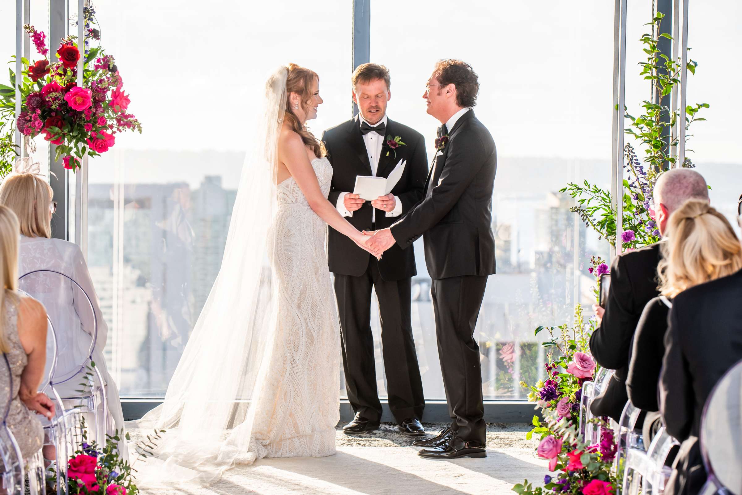 The University Club Atop Symphony Towers Wedding coordinated by Events Inspired SD, Sarah and Joseph Wedding Photo #19 by True Photography