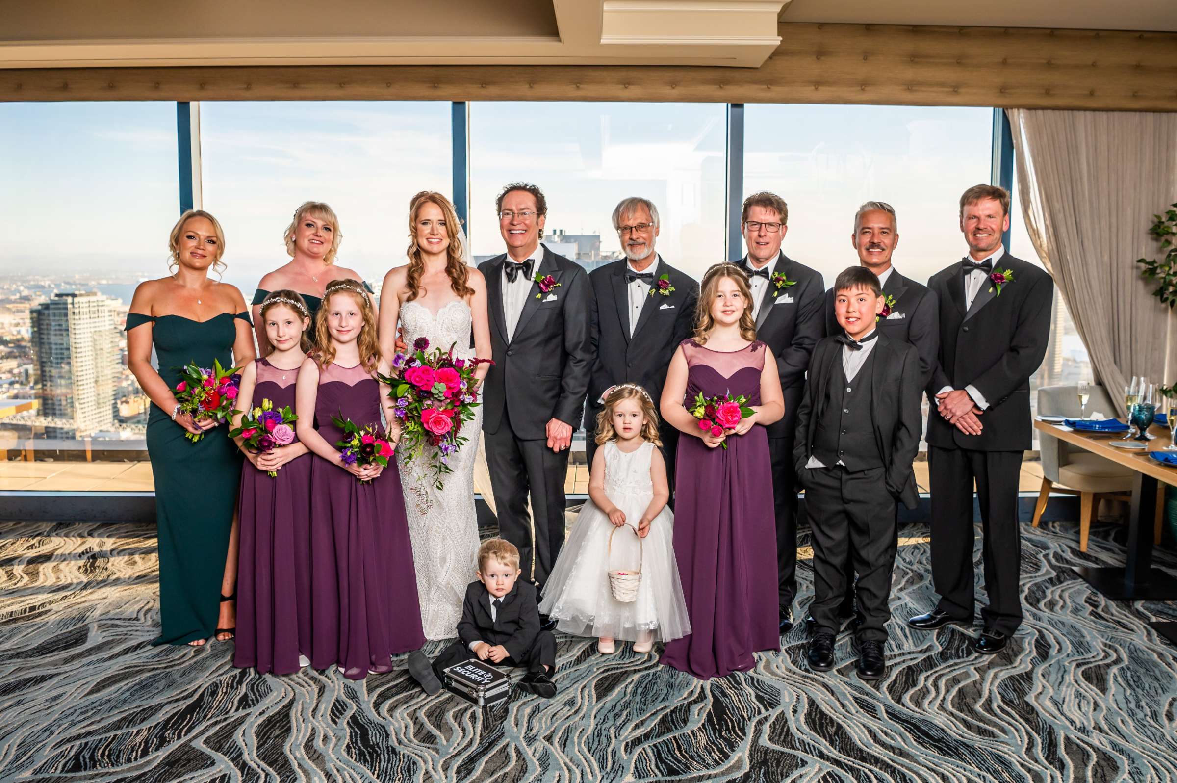 The University Club Atop Symphony Towers Wedding coordinated by Events Inspired SD, Sarah and Joseph Wedding Photo #12 by True Photography