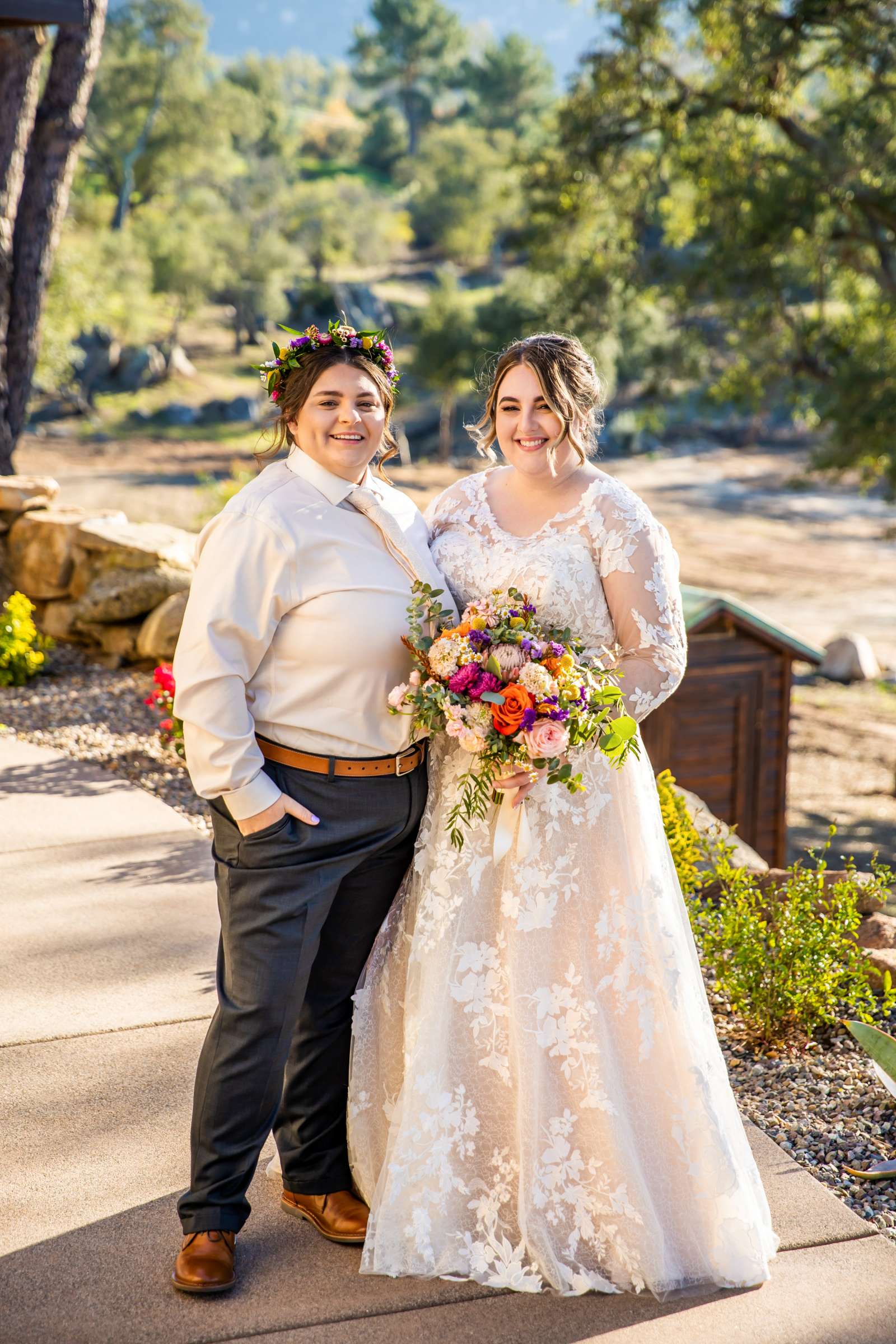 Mt Woodson Castle Wedding coordinated by Personal Touch Dining, Courtney and Aly Wedding Photo #38 by True Photography