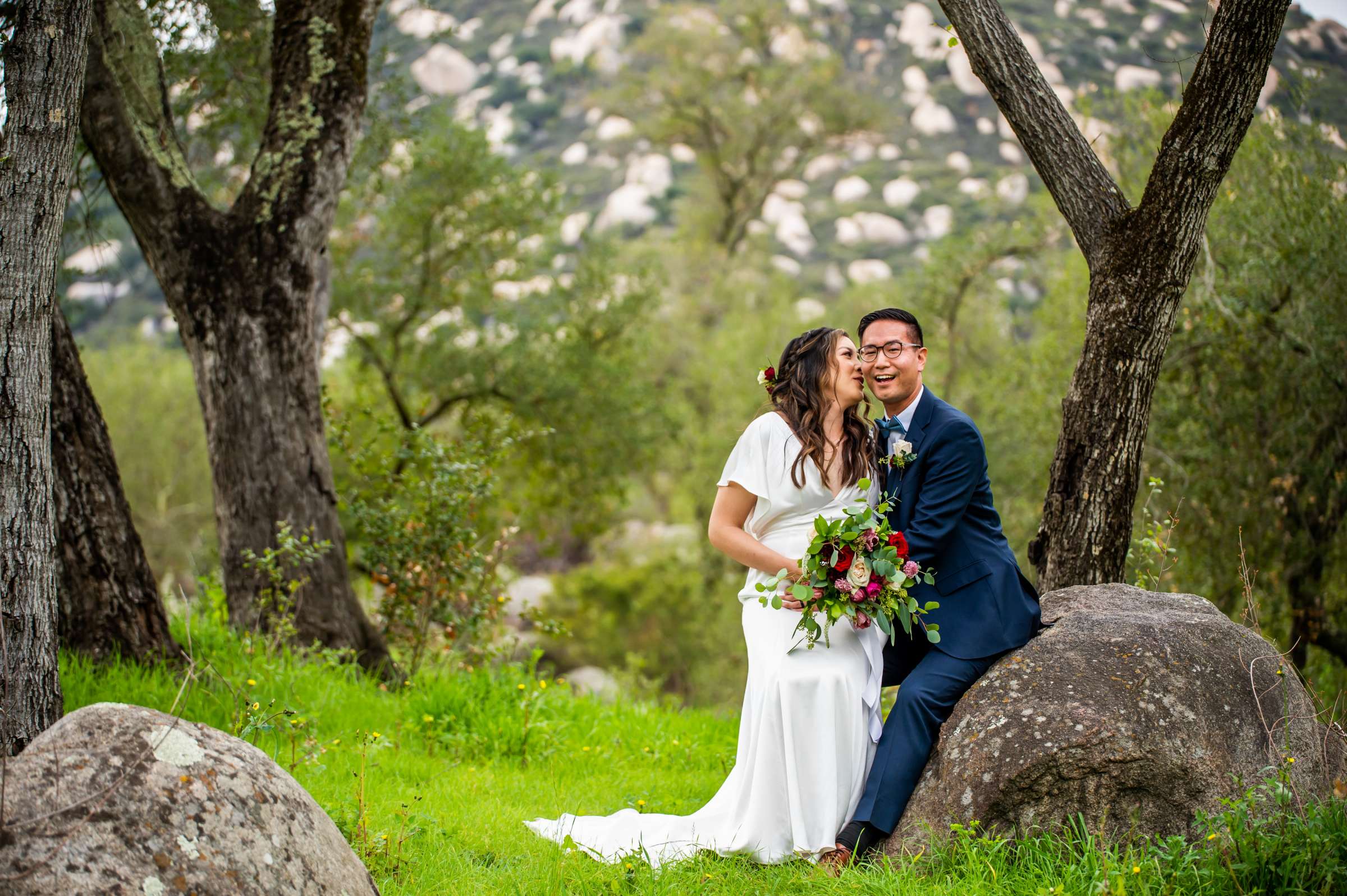 Mt Woodson Castle Wedding coordinated by Personal Touch Dining, Rebecca and Philip Wedding Photo #1 by True Photography