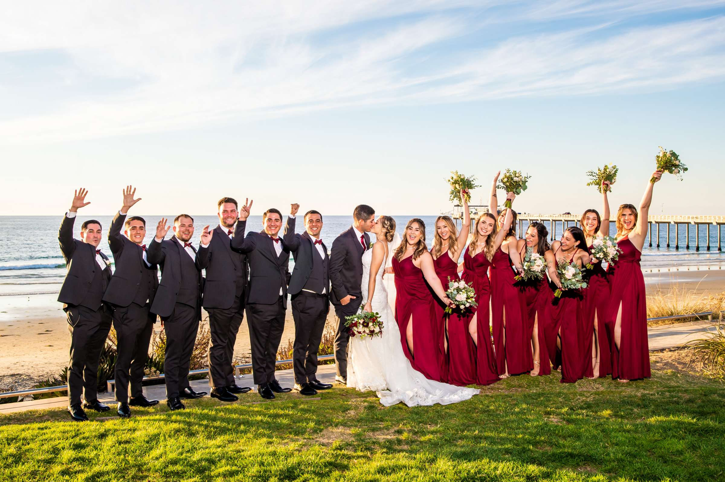 Scripps Seaside Forum Wedding coordinated by The Abbey Catering, Jaclyn and Tyler Wedding Photo #73 by True Photography