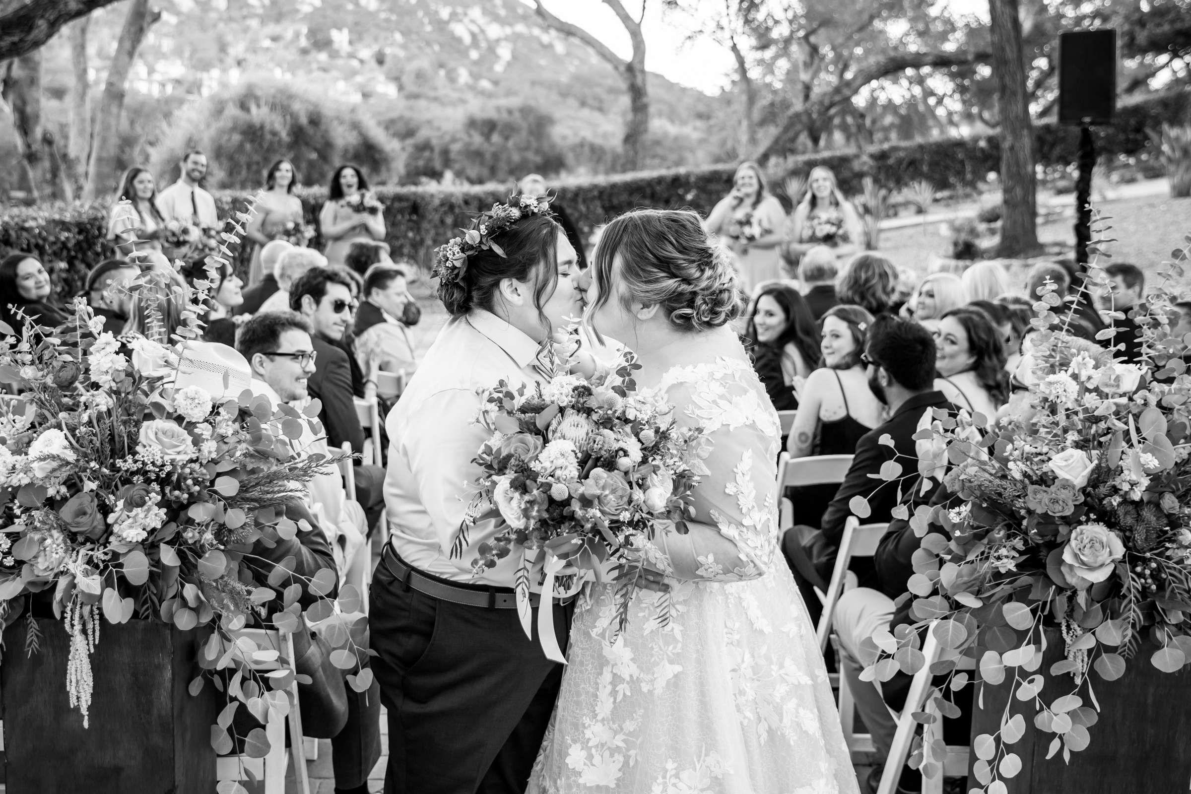 Mt Woodson Castle Wedding coordinated by Personal Touch Dining, Courtney and Aly Wedding Photo #92 by True Photography