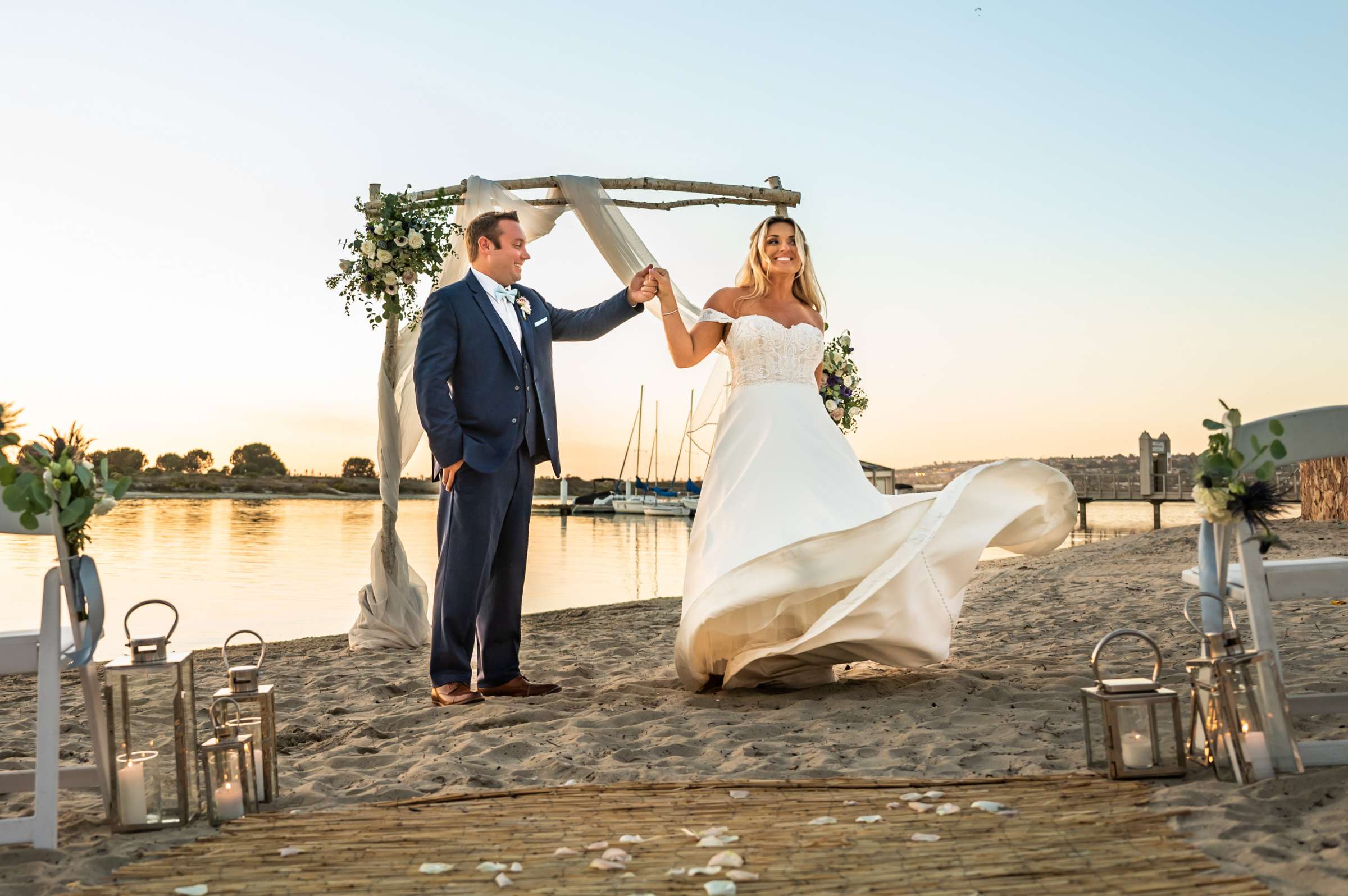 San Diego Mission Bay Resort Wedding coordinated by Type A Soiree Events, Grete and Brandon Wedding Photo #3 by True Photography