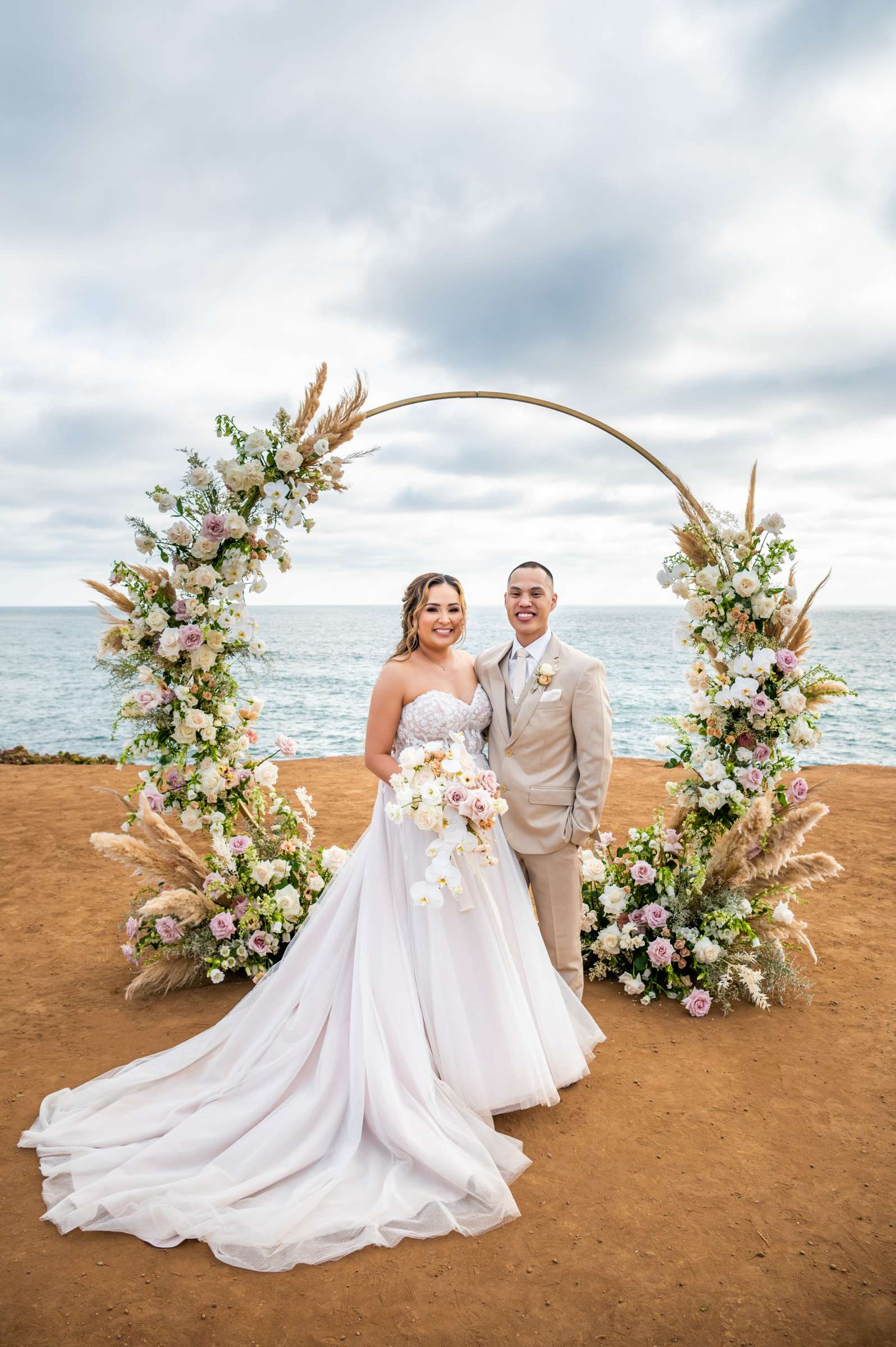 Sunset Cliffs Wedding coordinated by OhMissy Events, Victoria and Vanderson Wedding Photo #2 by True Photography