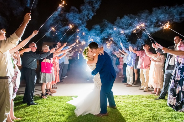 Sparklers photo from wedding photography budget in san diego